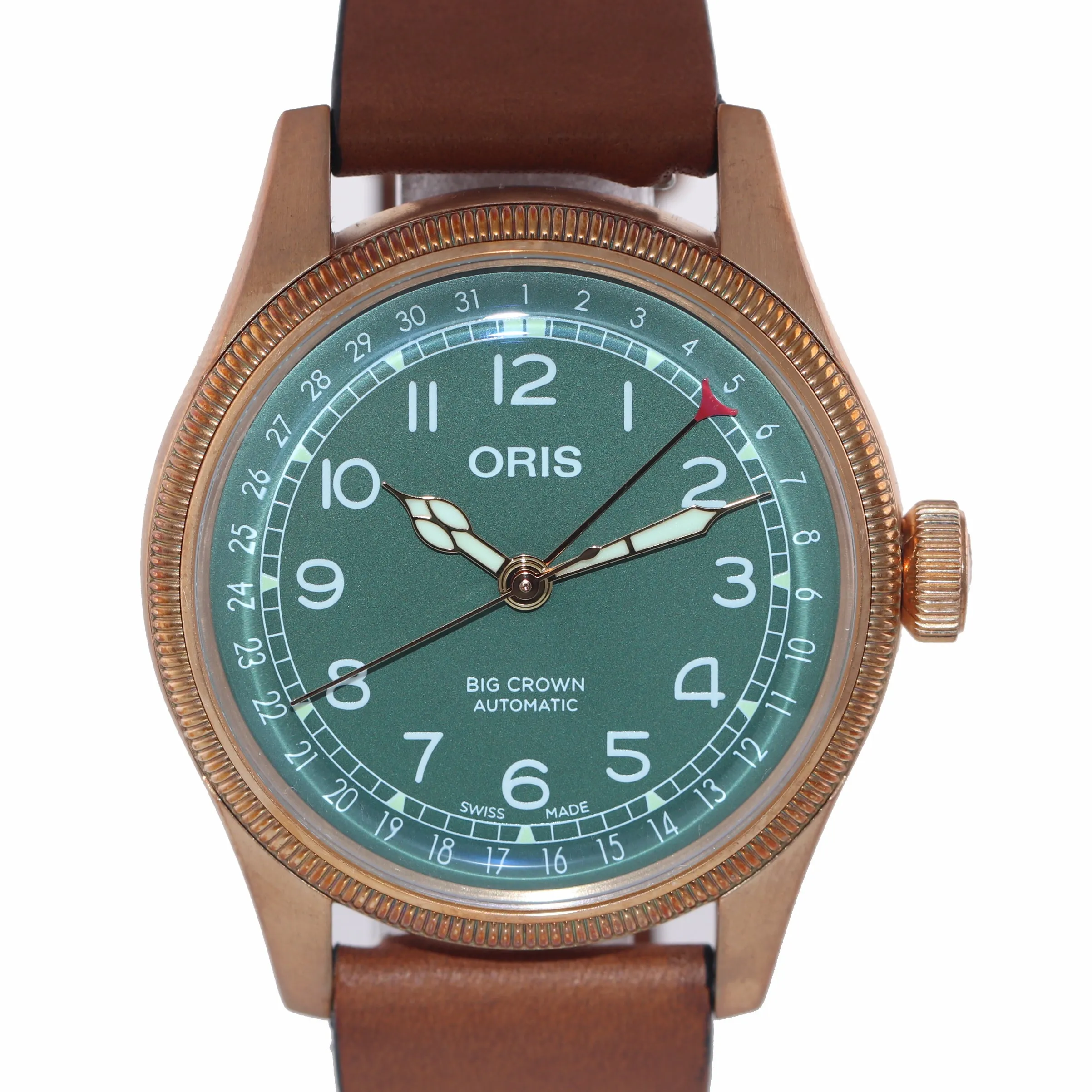 MINT Oris Big Crown Pointer Date 01 754 7741 3167 07 5 20 58BR Bronze 40mm Watch
