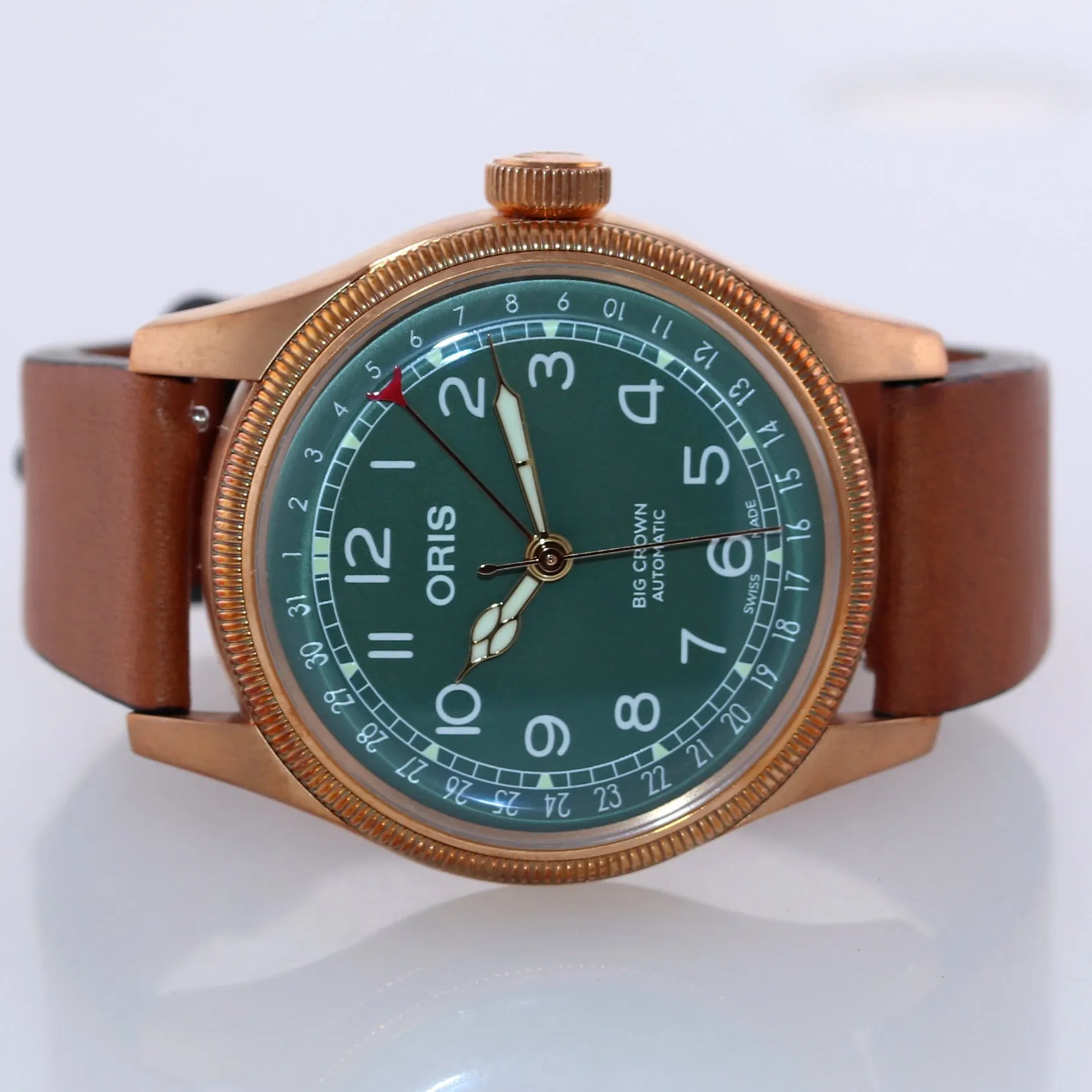 MINT Oris Big Crown Pointer Date 01 754 7741 3167 07 5 20 58BR Bronze 40mm Watch