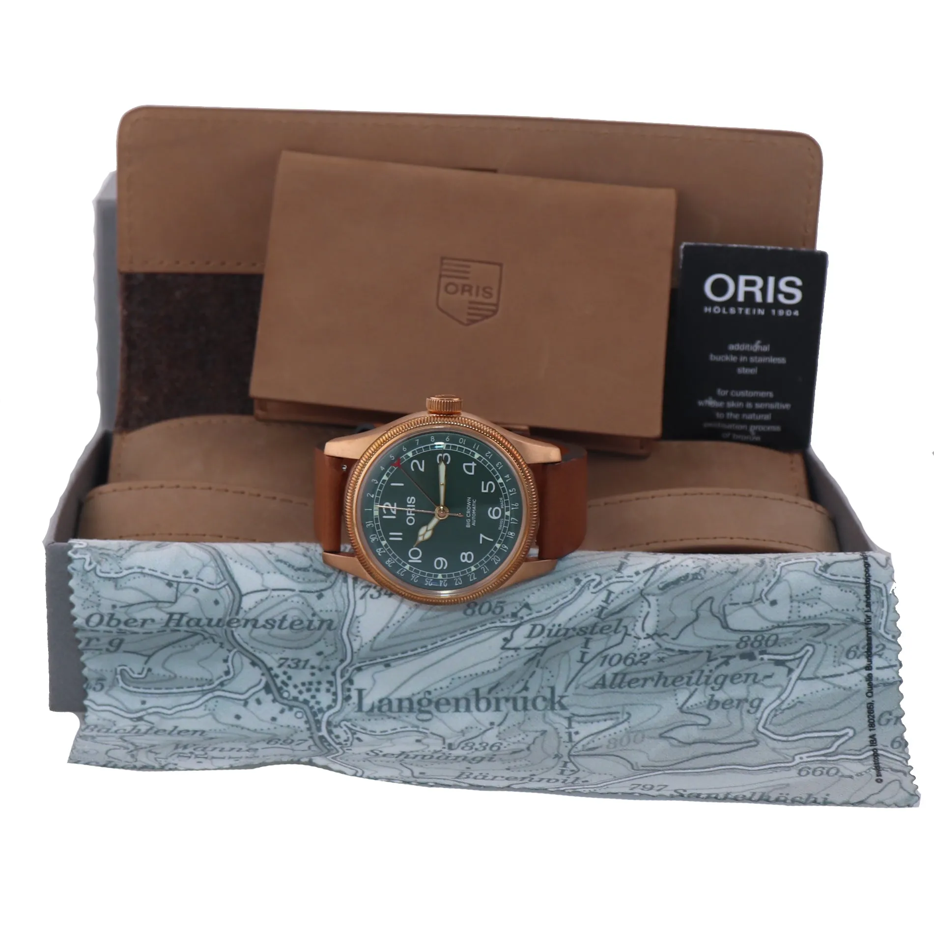 MINT Oris Big Crown Pointer Date 01 754 7741 3167 07 5 20 58BR Bronze 40mm Watch