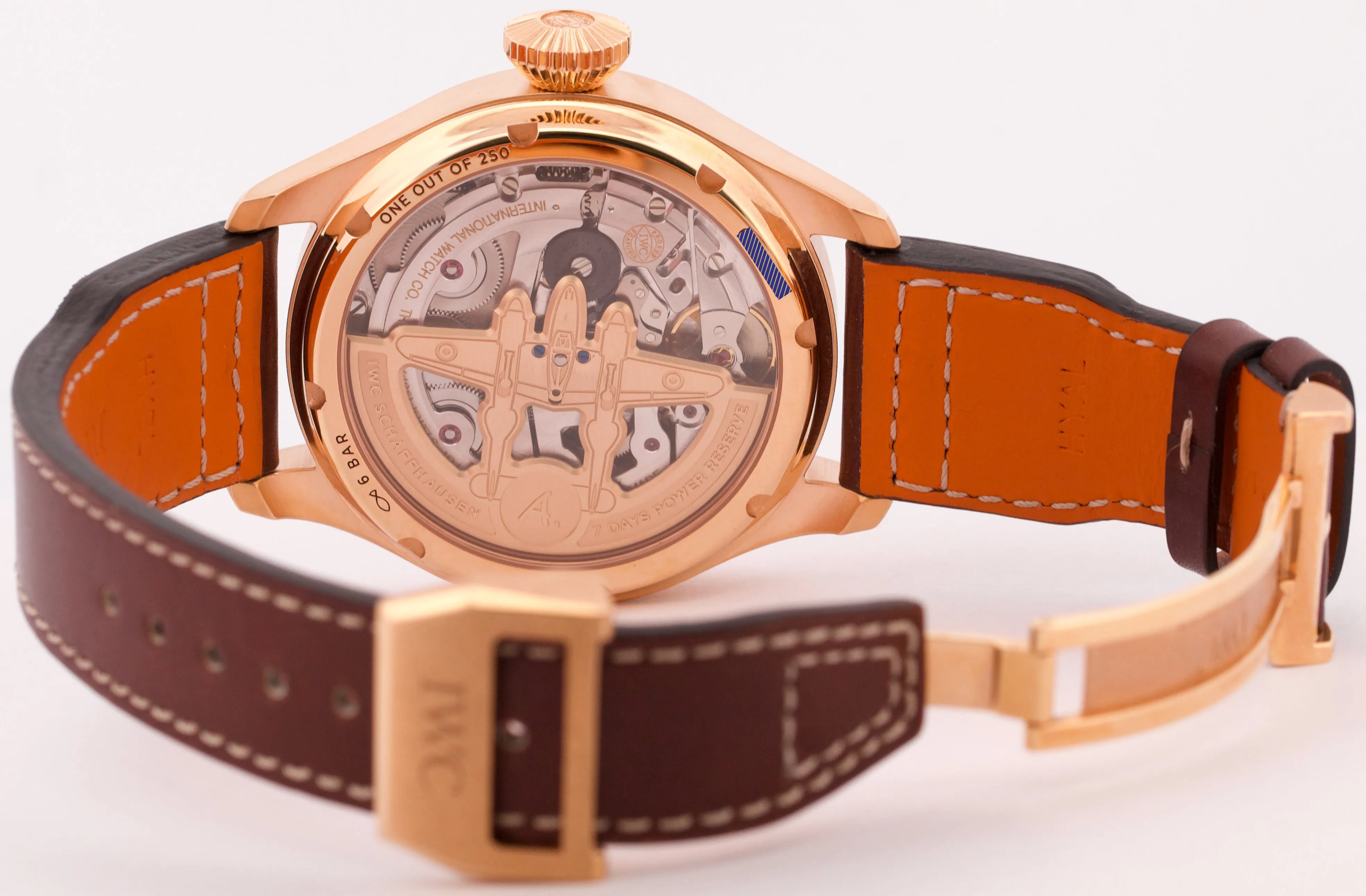 MINT PAPERS IWC Big Pilot Annual Calendar BROWN 18K Rose Gold 46mm IW502706 BOX