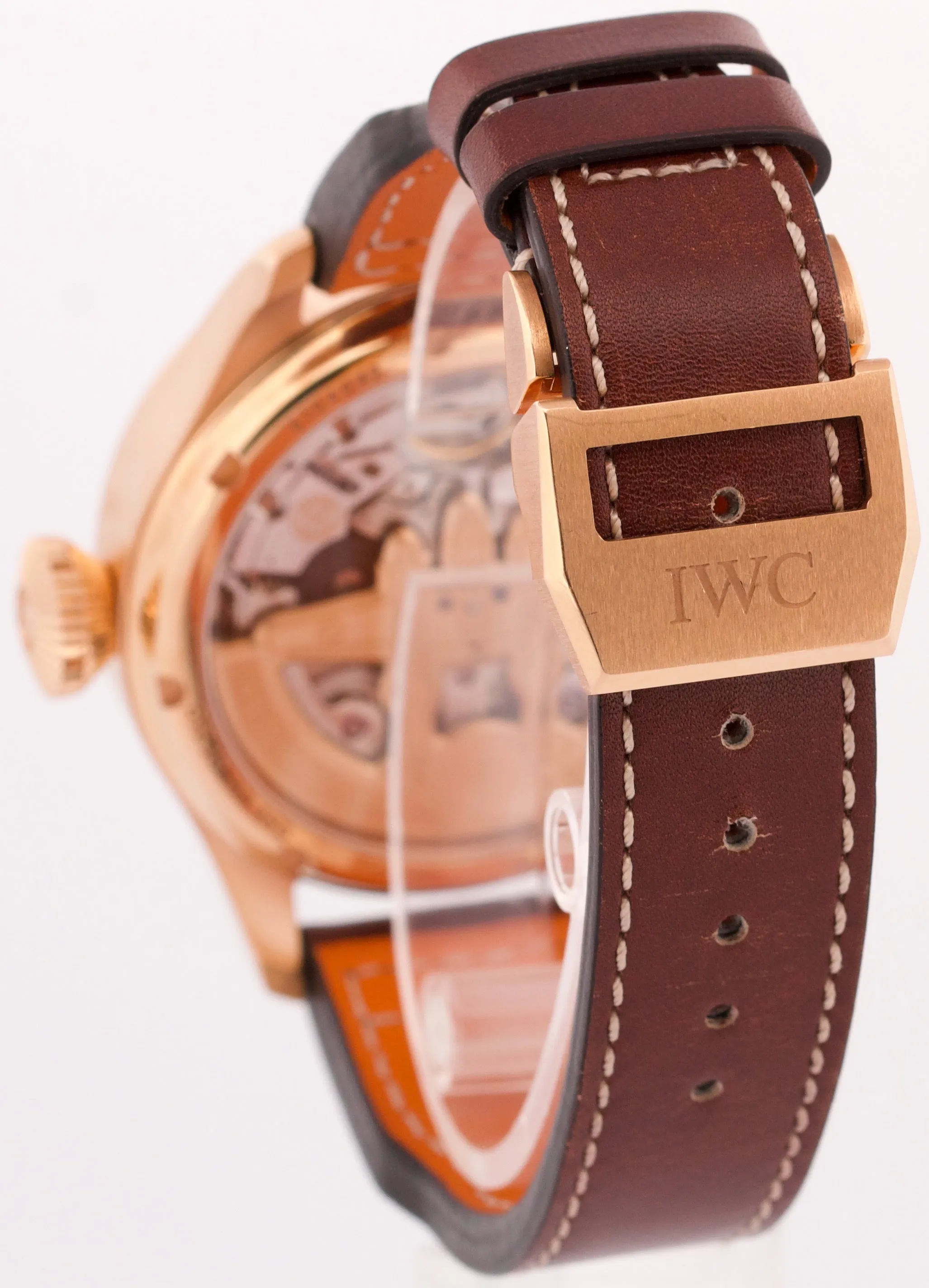 MINT PAPERS IWC Big Pilot Annual Calendar BROWN 18K Rose Gold 46mm IW502706 BOX