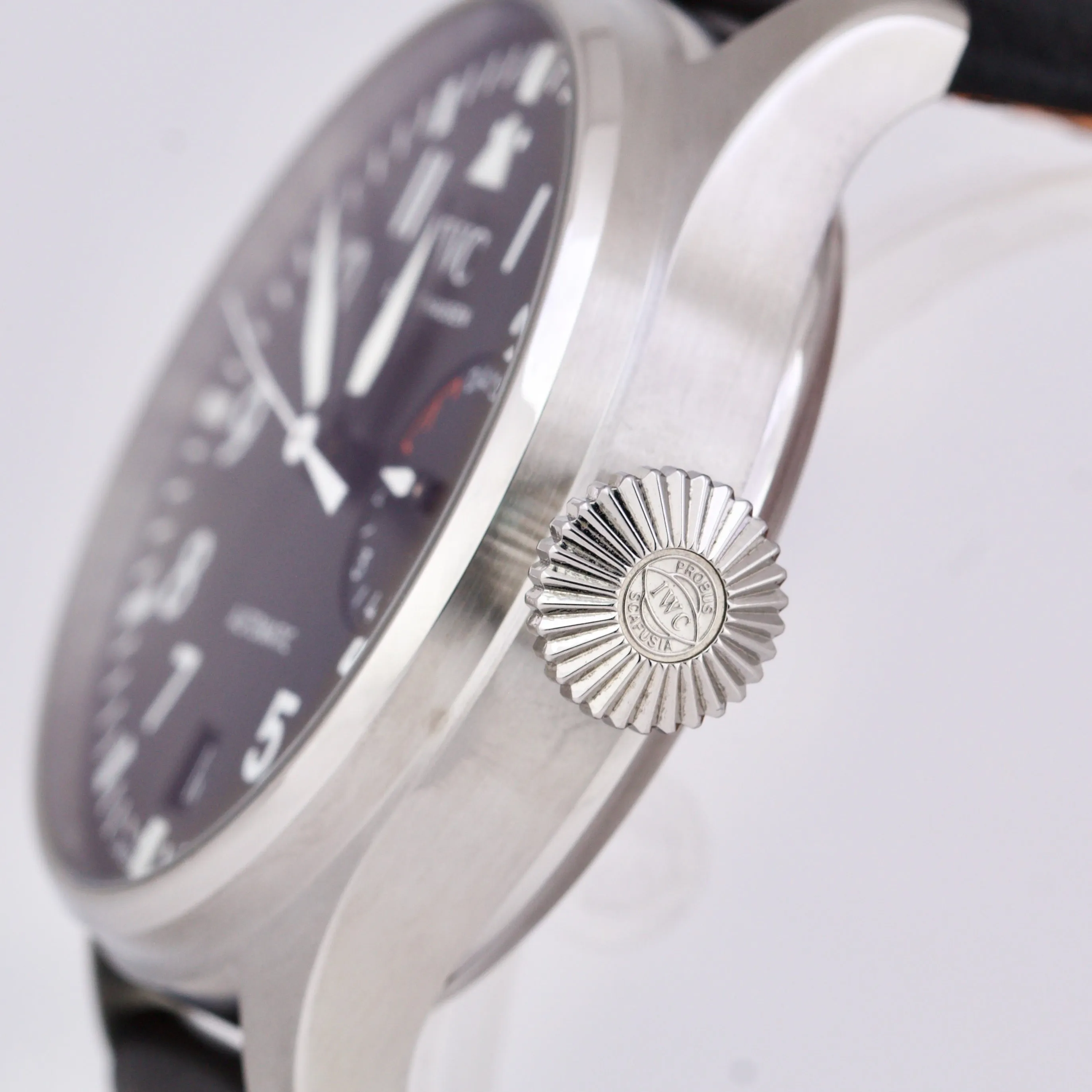 MINT PAPERS IWC Big Pilot Black 7 Day Automatic 46mm Steel IW501001 Watch BOX