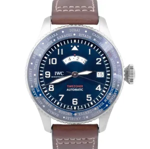 MINT PAPERS IWC Pilot's Watch Timezoner Le Petit Prince 46mm Blue IW395503 BOX