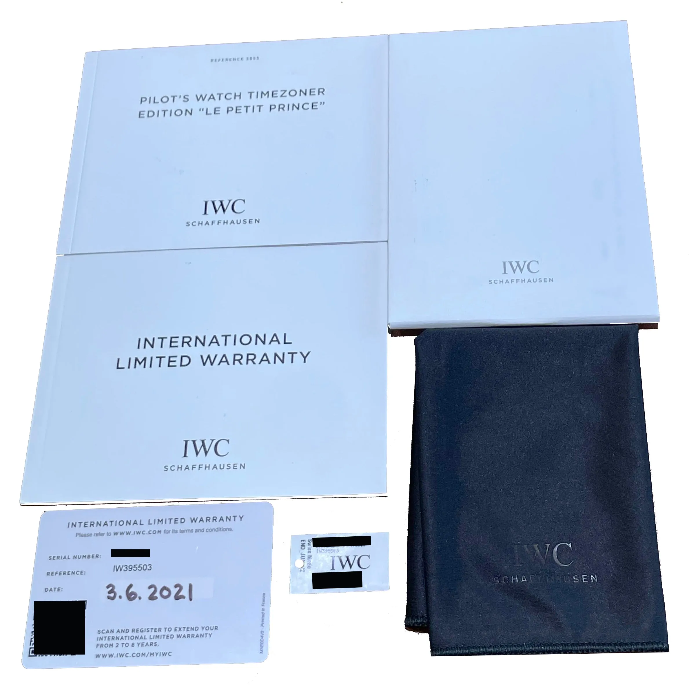 MINT PAPERS IWC Pilot's Watch Timezoner Le Petit Prince 46mm Blue IW395503 BOX