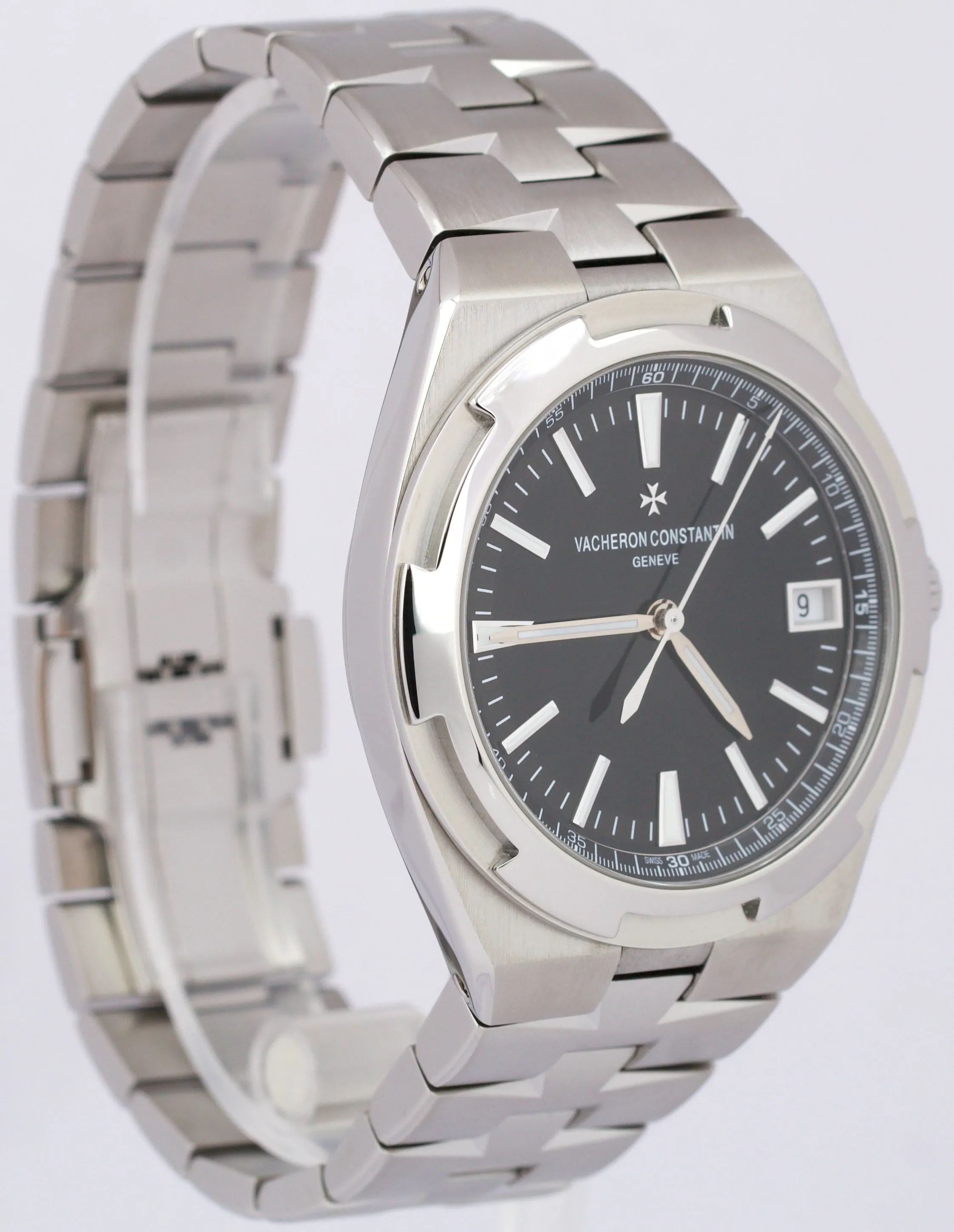 MINT PAPERS Vacheron Constantin Overseas BLACK 41mm Stainless 4500V Watch BOX