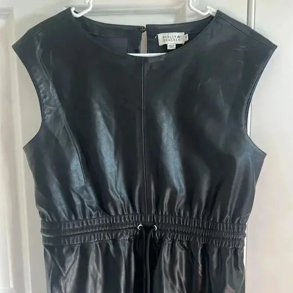 Molly Bracken open back leather dress Size M