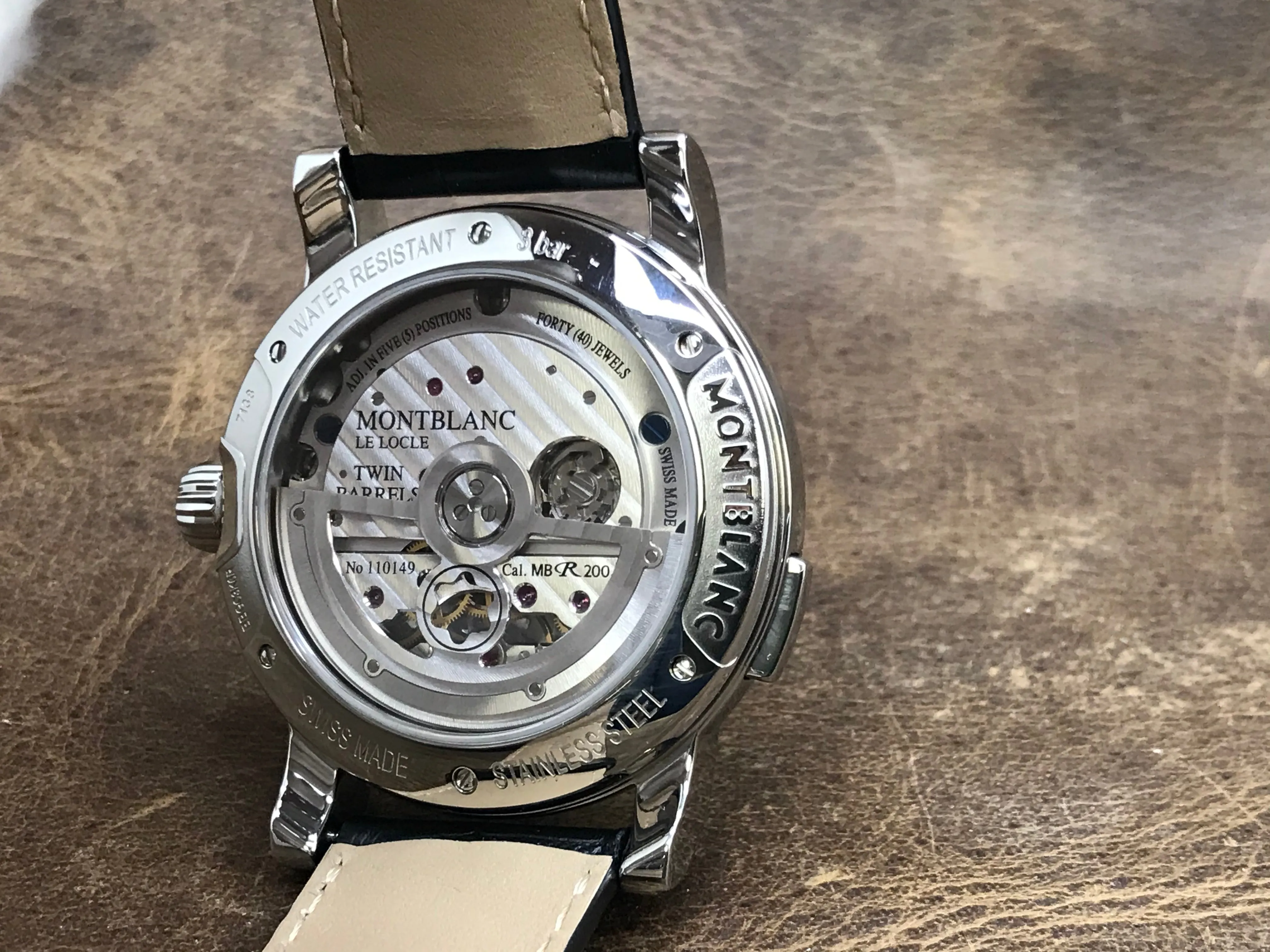 Montblanc Nicolas Rieussec Chronograph 106595 Silver Dial Automatic Men's Watch