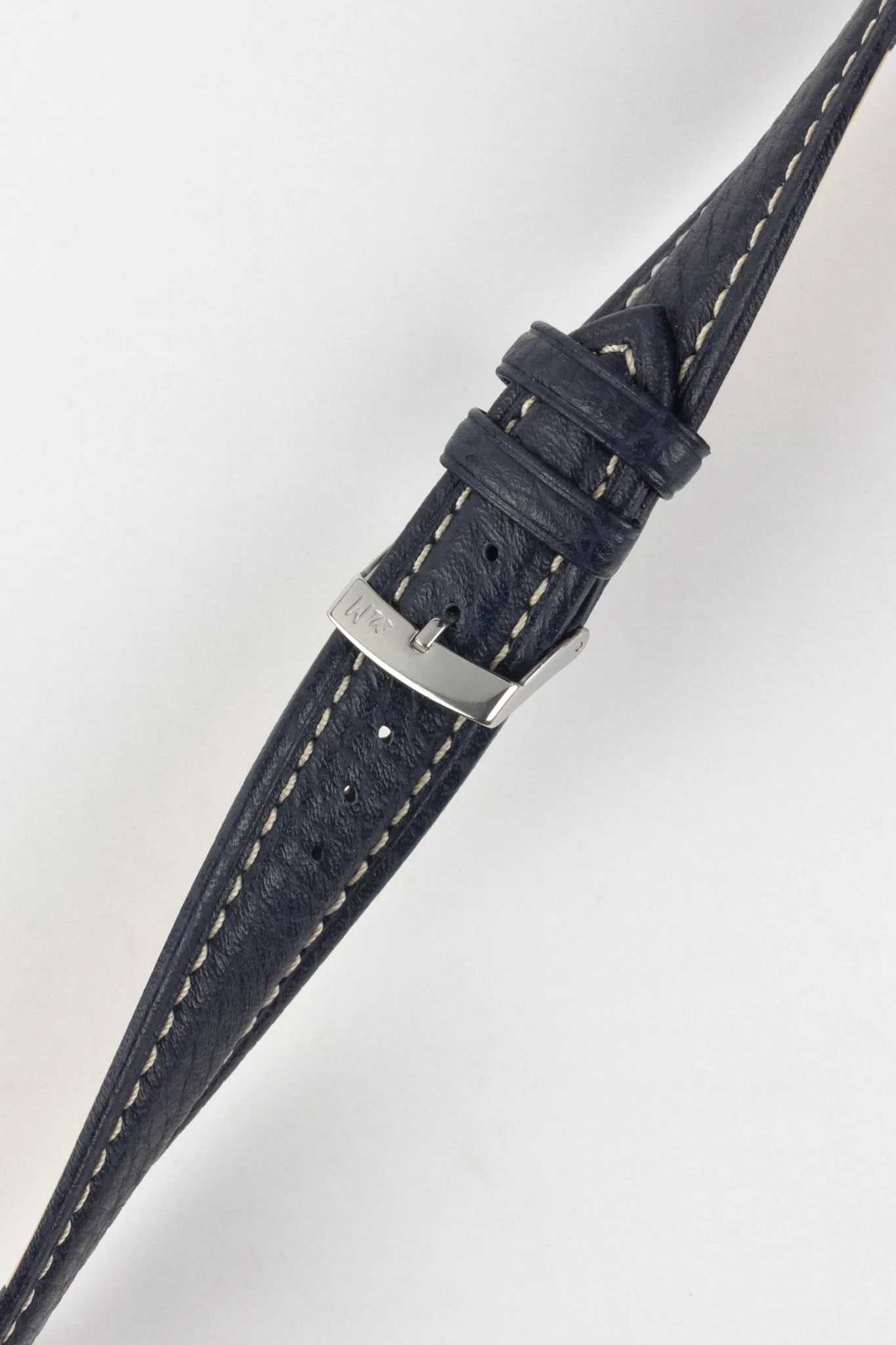 Morellato KUGA Padded Calfskin Leather Watch Strap in BLUE