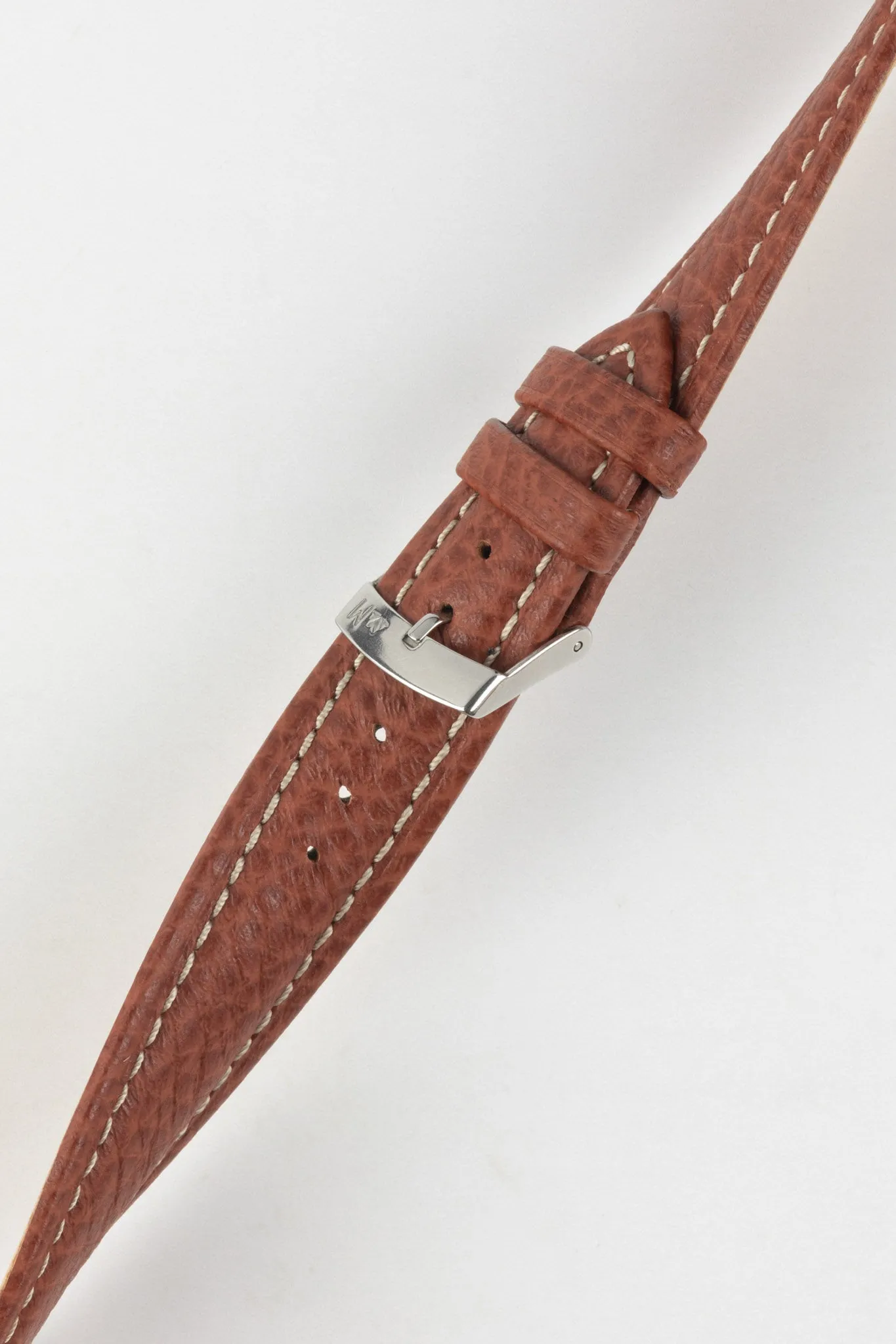 Morellato KUGA Padded Calfskin Leather Watch Strap in GOLD BROWN
