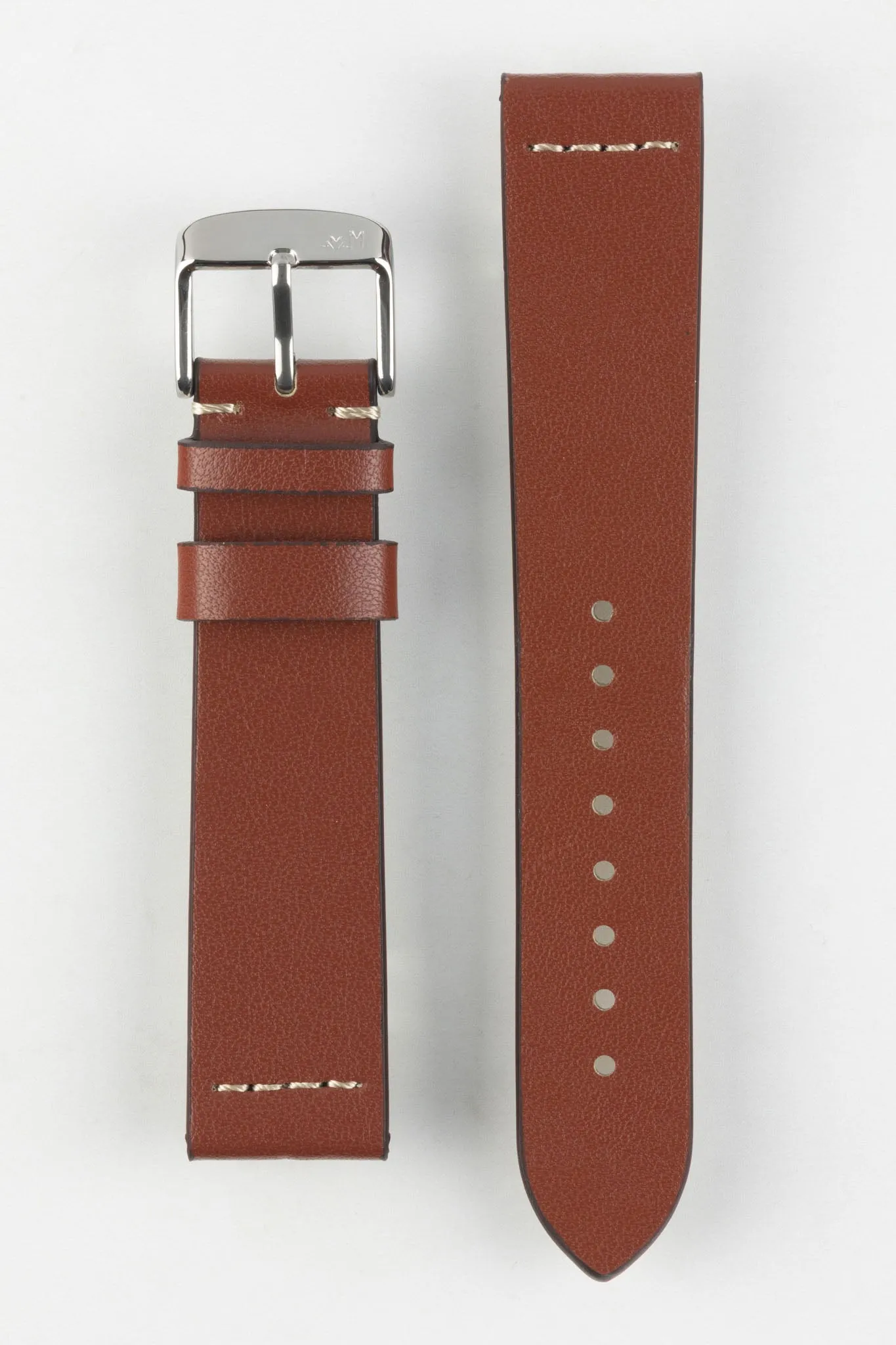 Morellato PAROS Recycled Leather-Fibre Watch Strap in GOLD BROWN