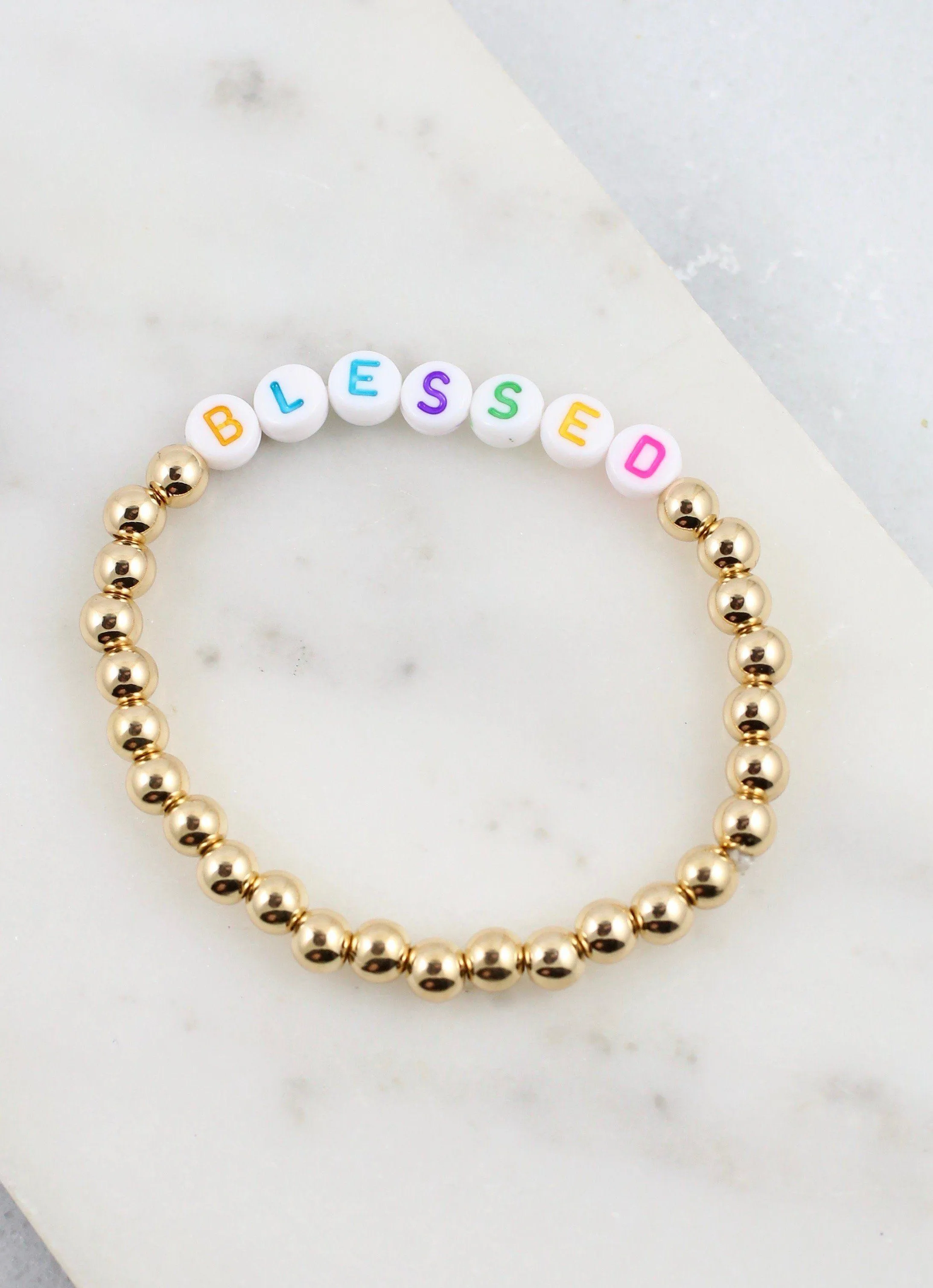 Multi-Color Blessed Beaded Bracelet
