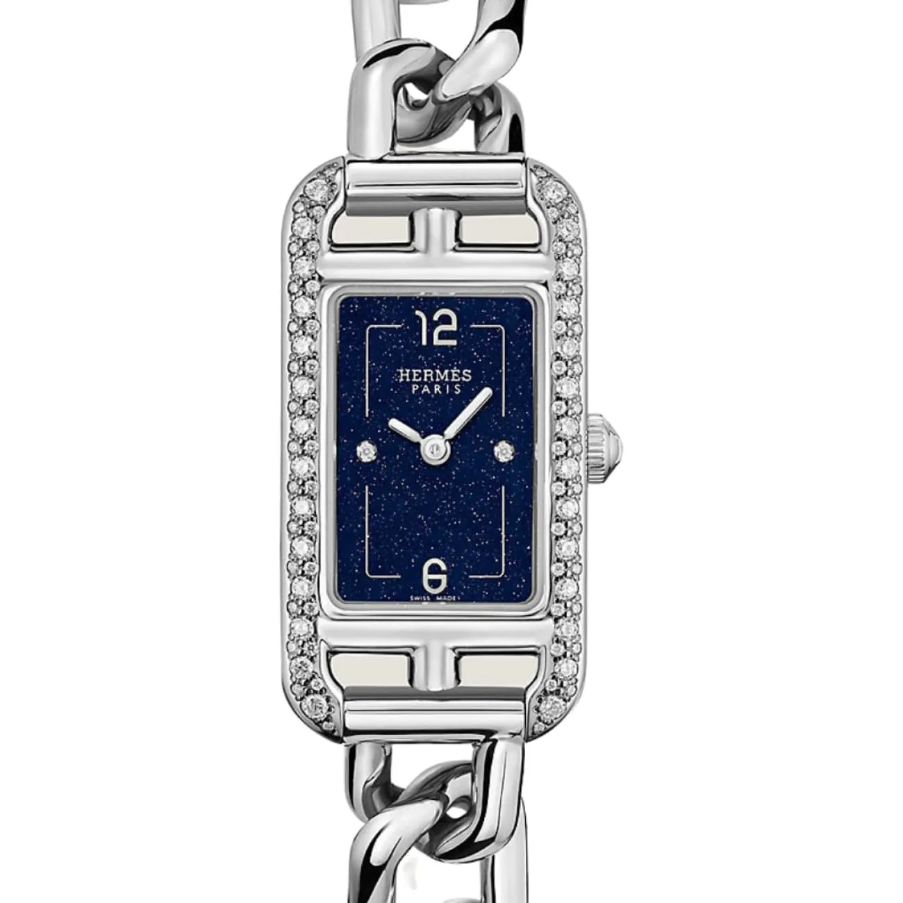 NANTUCKET - BLUE AVENTURINE DIAMOND SET SMALL WATCH