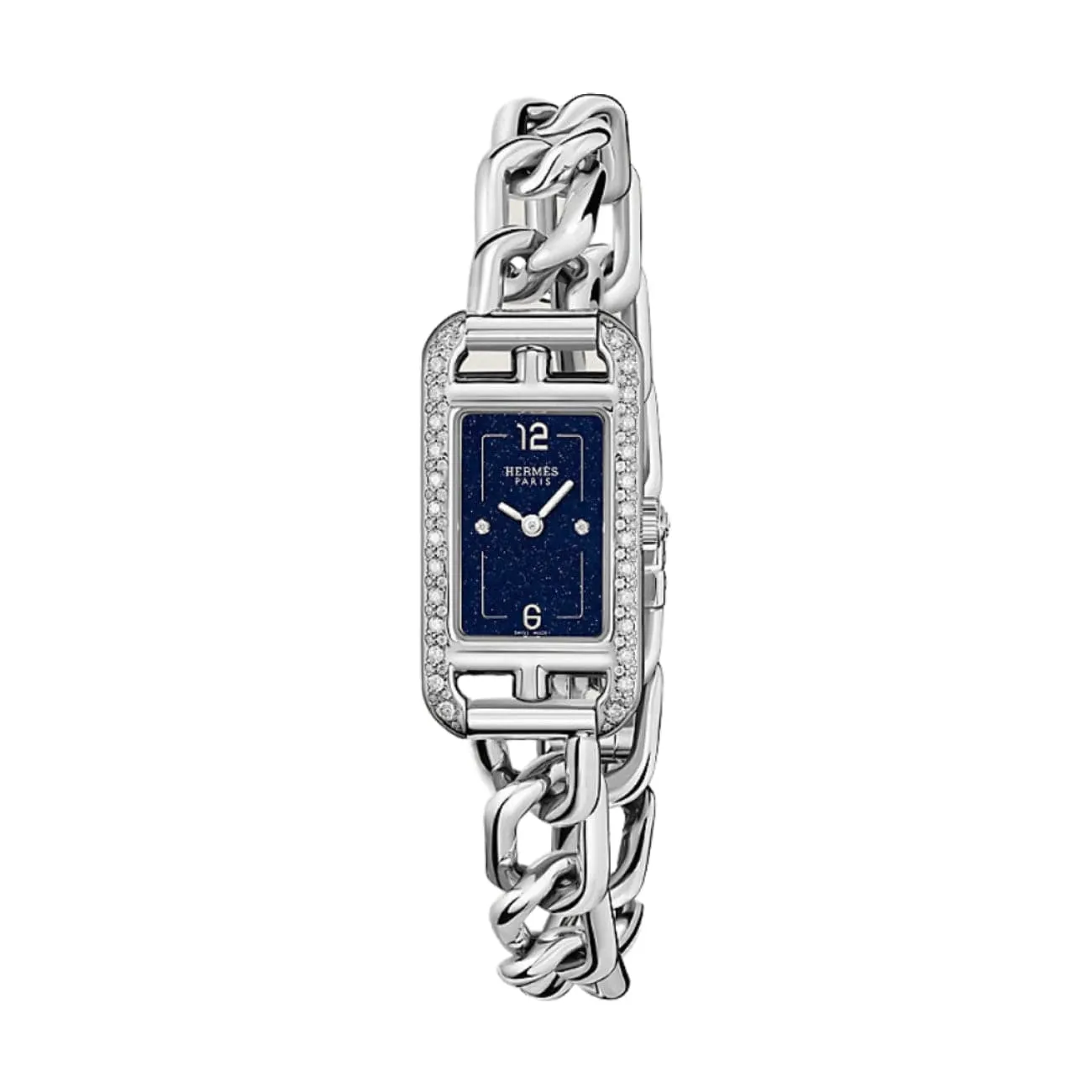 NANTUCKET - BLUE AVENTURINE DIAMOND SET SMALL WATCH