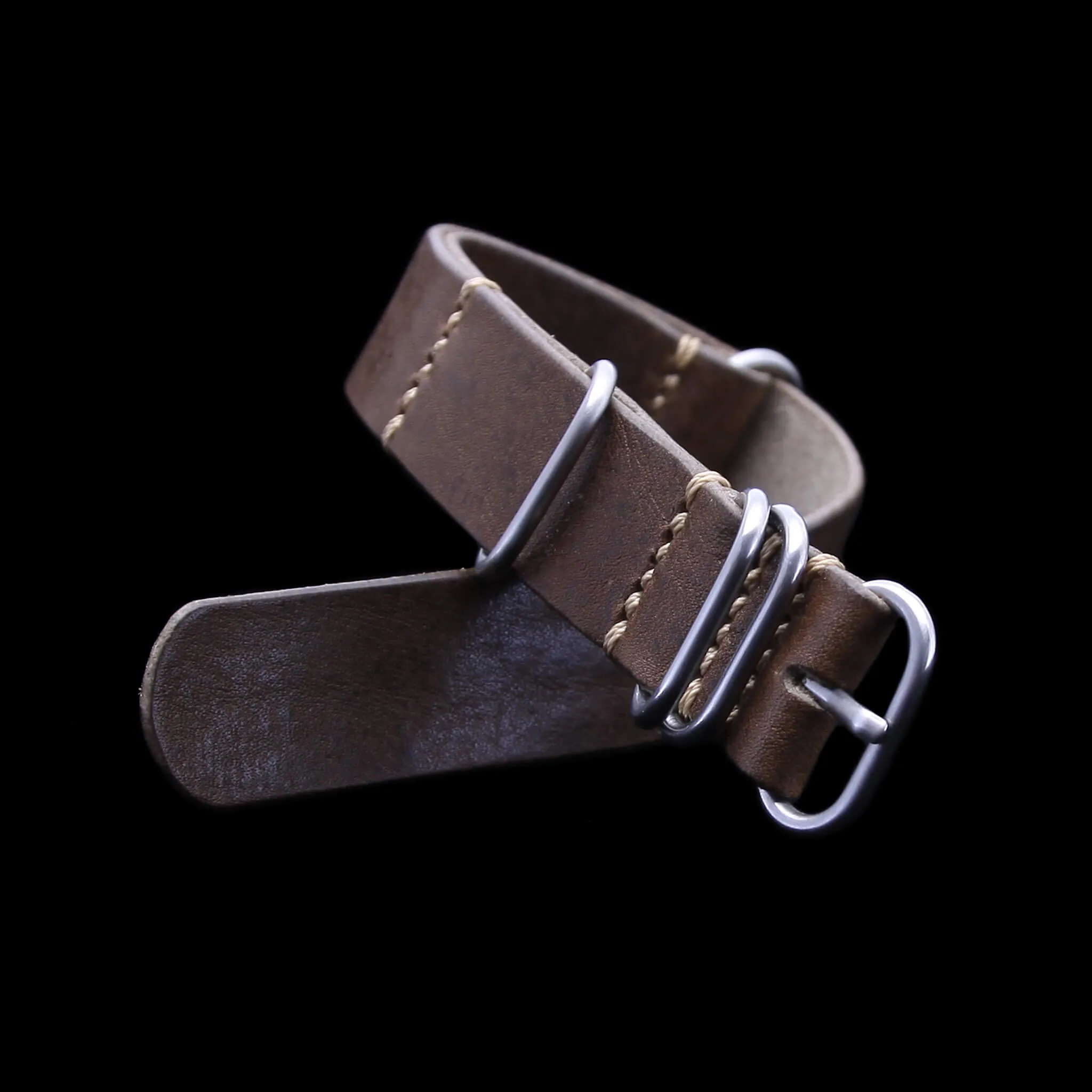 NAT2 Leather Watch Strap, 5-Ring Vintage 404