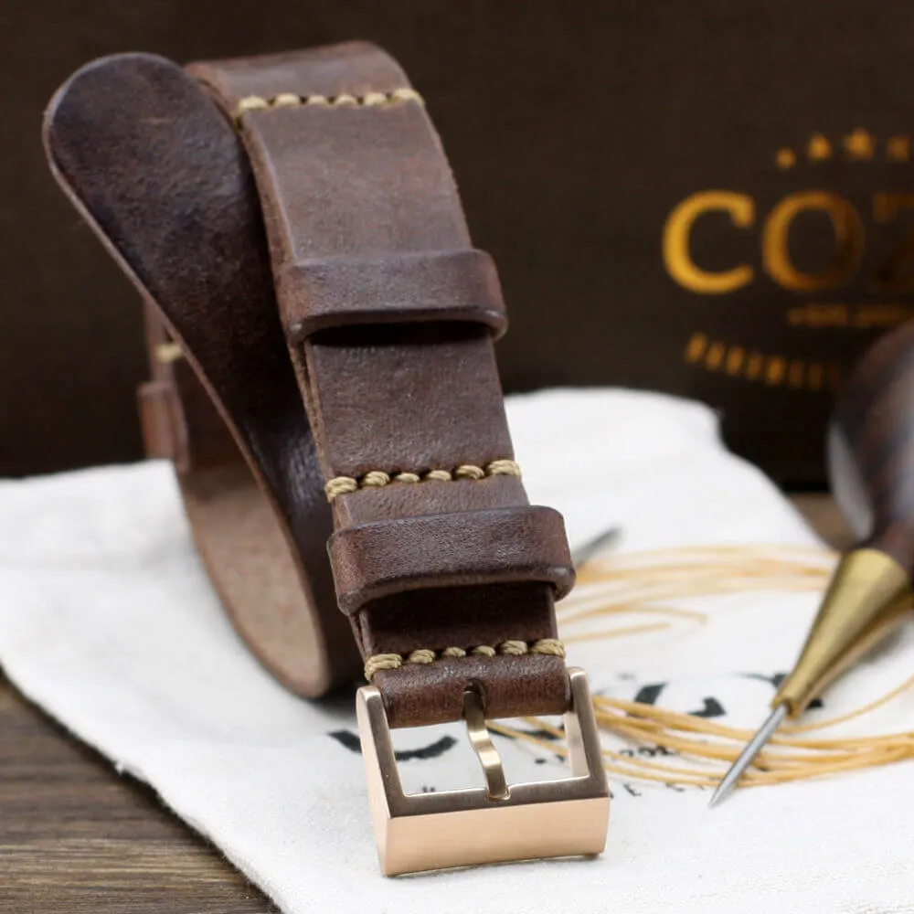 NAT2 Leather Watch Strap, Vintage 405