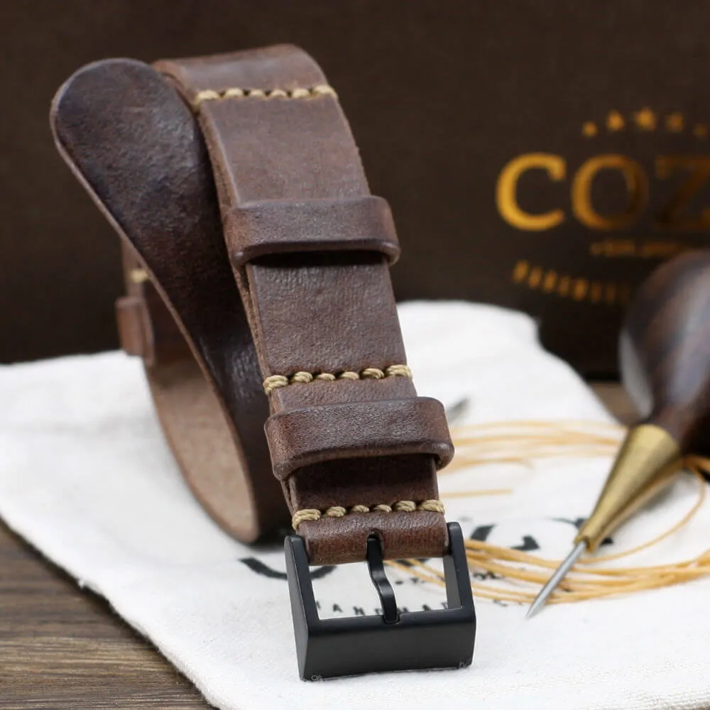 NAT2 Leather Watch Strap, Vintage 405