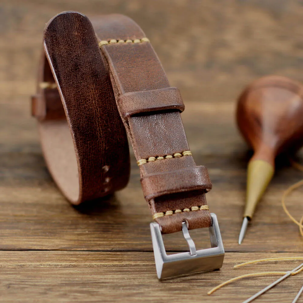 NAT2 Leather Watch Strap, Vintage 405
