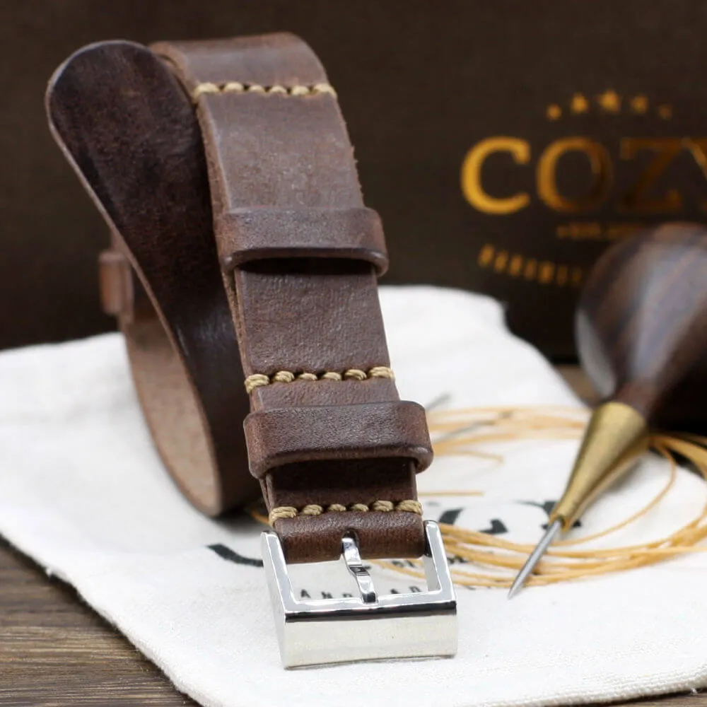 NAT2 Leather Watch Strap, Vintage 405