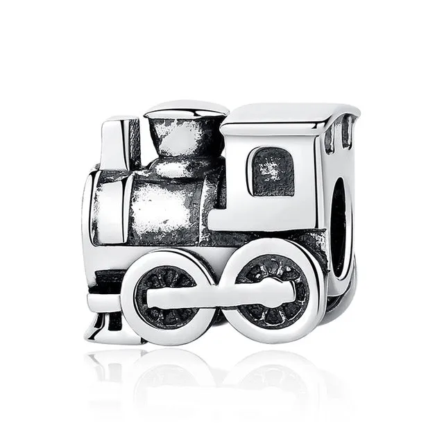 New 925 Sterling Silver Charm Bead Plane Travel Camera Eiffel Tower Beads Fit Original Pandora Bracelet charm DIY Jewelry Gift