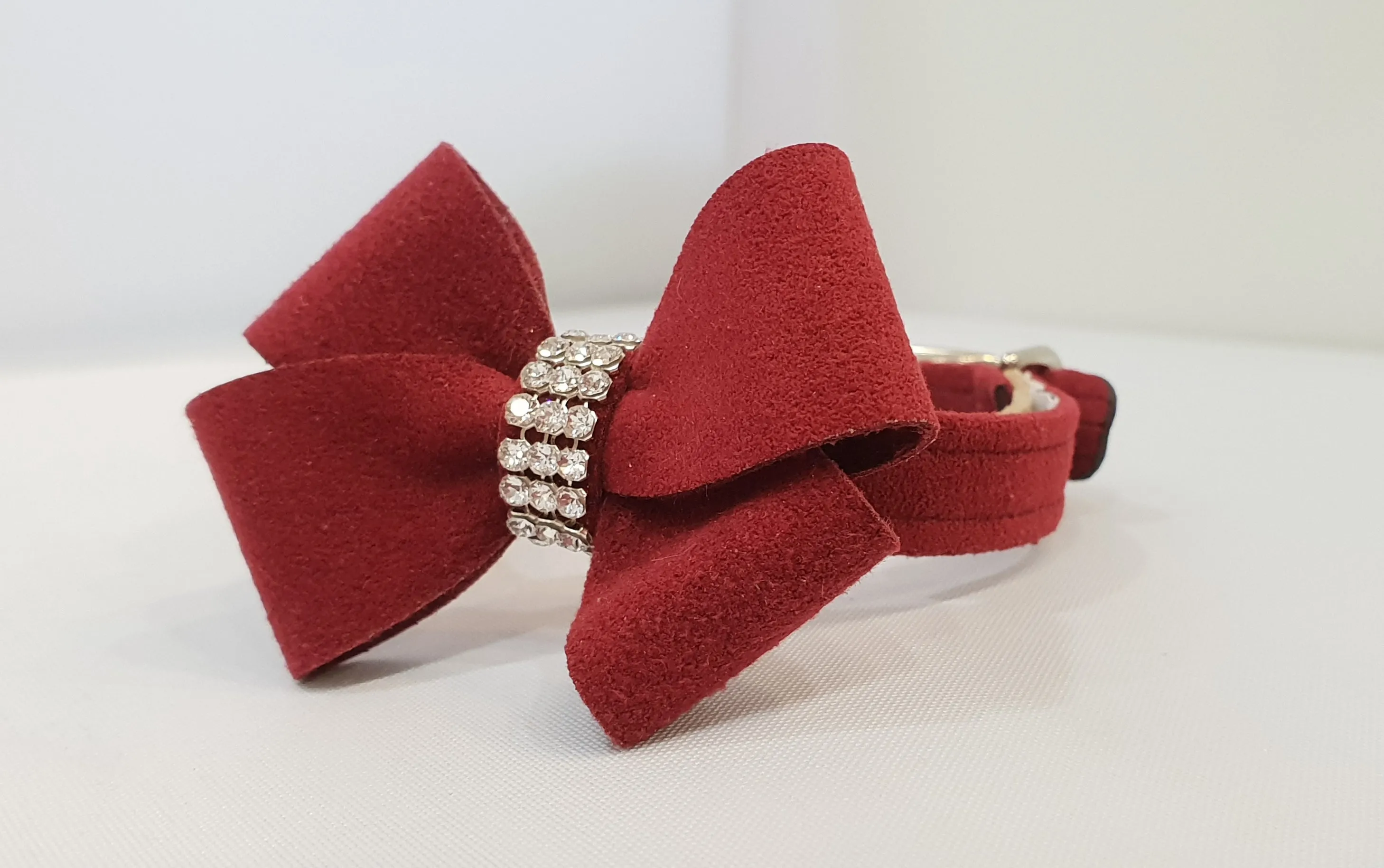 New Bow Microsuede 1/2" Collar