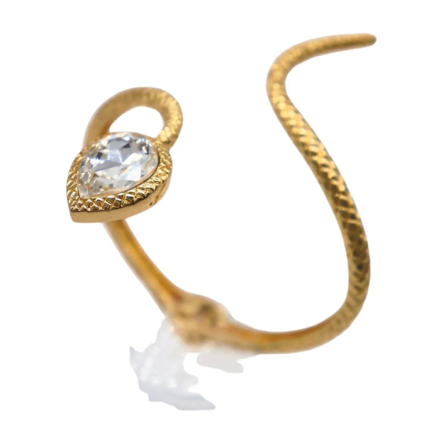 New Women Gold Metal Wrist Upper Arm Cuff Bracelet Wrap Around Snake Fashion Jewelry
