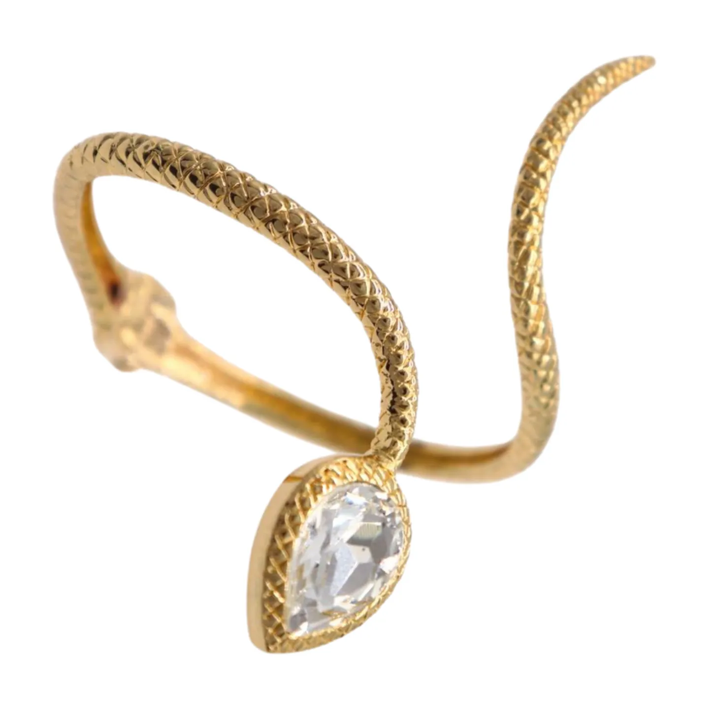 New Women Gold Metal Wrist Upper Arm Cuff Bracelet Wrap Around Snake Fashion Jewelry