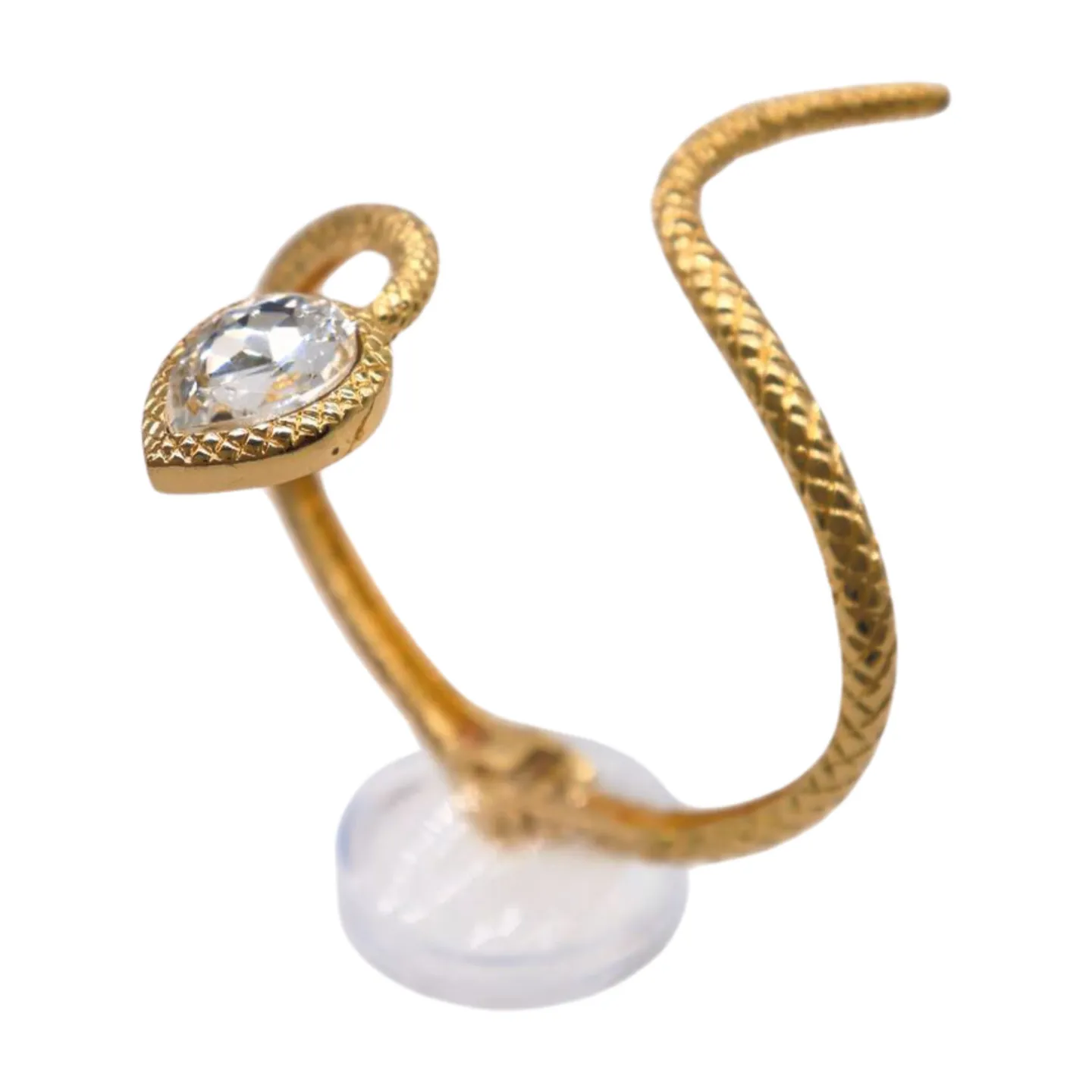 New Women Gold Metal Wrist Upper Arm Cuff Bracelet Wrap Around Snake Fashion Jewelry