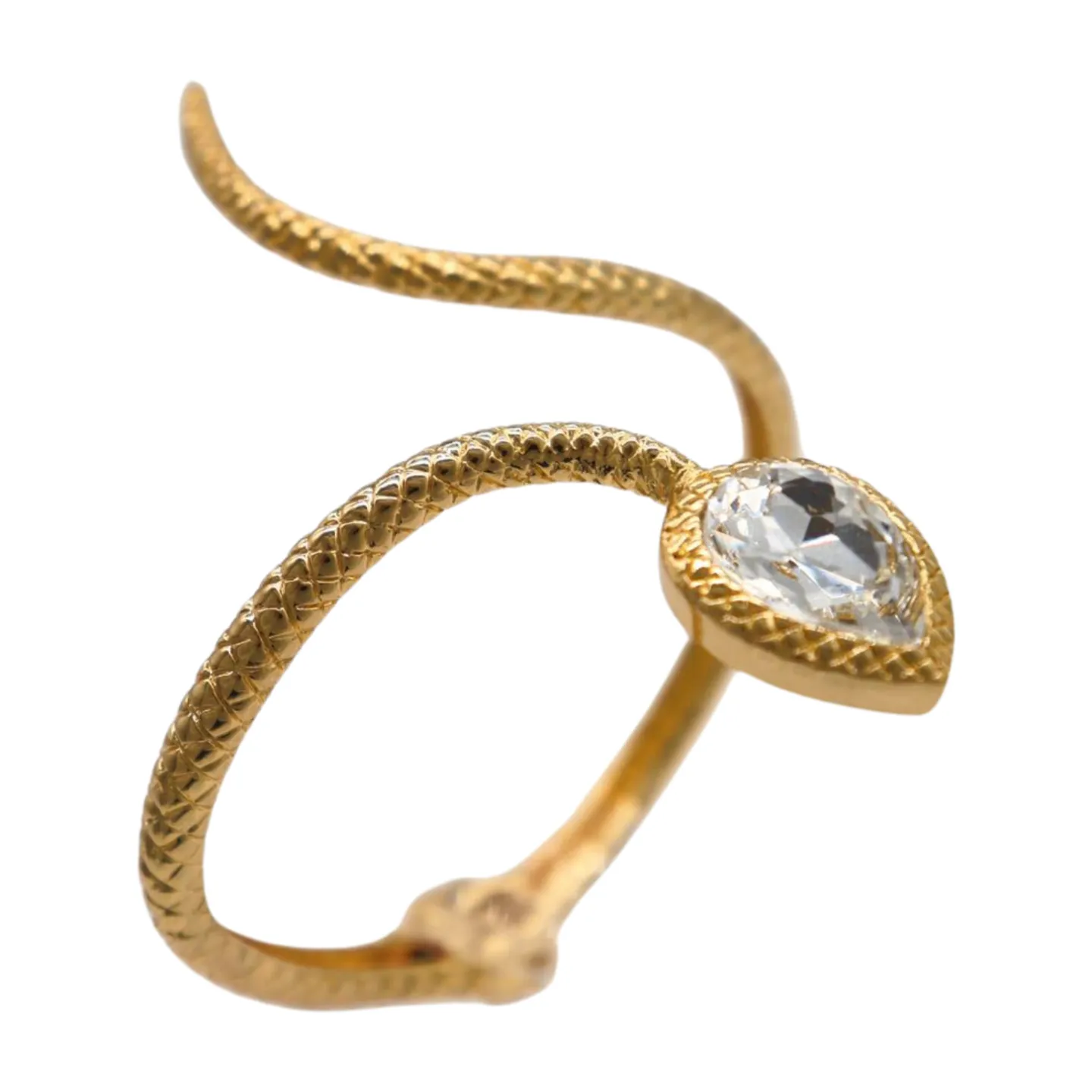 New Women Gold Metal Wrist Upper Arm Cuff Bracelet Wrap Around Snake Fashion Jewelry