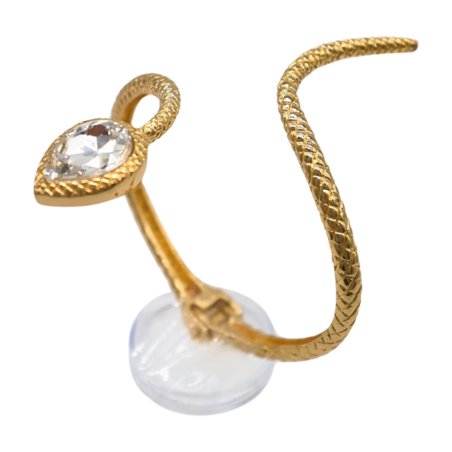 New Women Gold Metal Wrist Upper Arm Cuff Bracelet Wrap Around Snake Fashion Jewelry