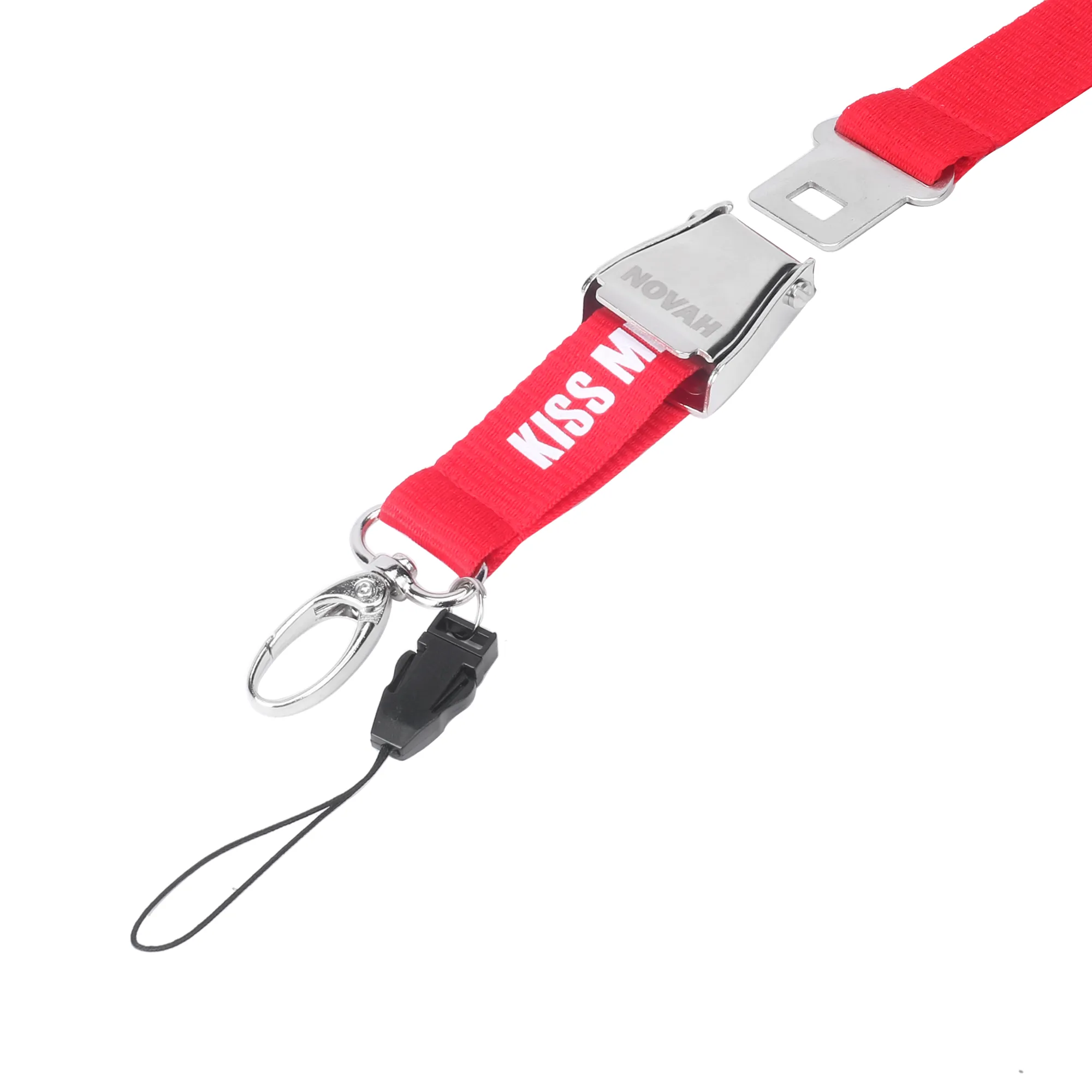 NOVAH Kiss Me Before Flight Lanyard