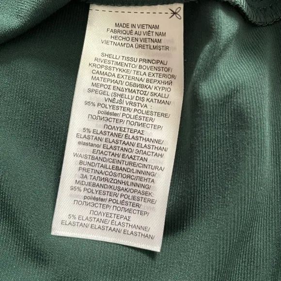NWT Lauren Ralph Lauren green long sleeve dress with faux leather accent  size 4