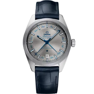 Omega Constellation Globemaster 41 mm, steel on leather strap