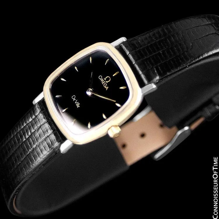 Omega De Ville Ladies Watch - Solid 18K Gold & Stainless Steel