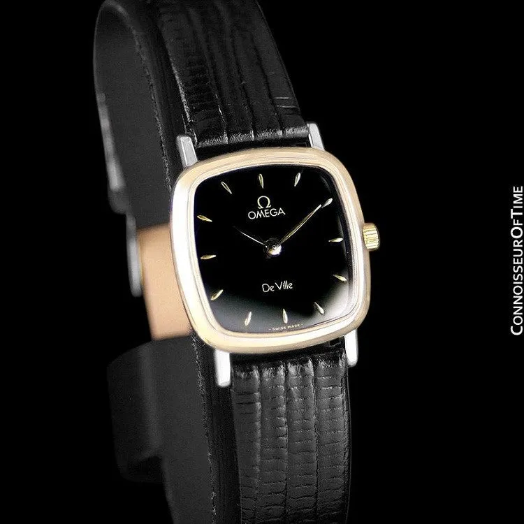 Omega De Ville Ladies Watch - Solid 18K Gold & Stainless Steel