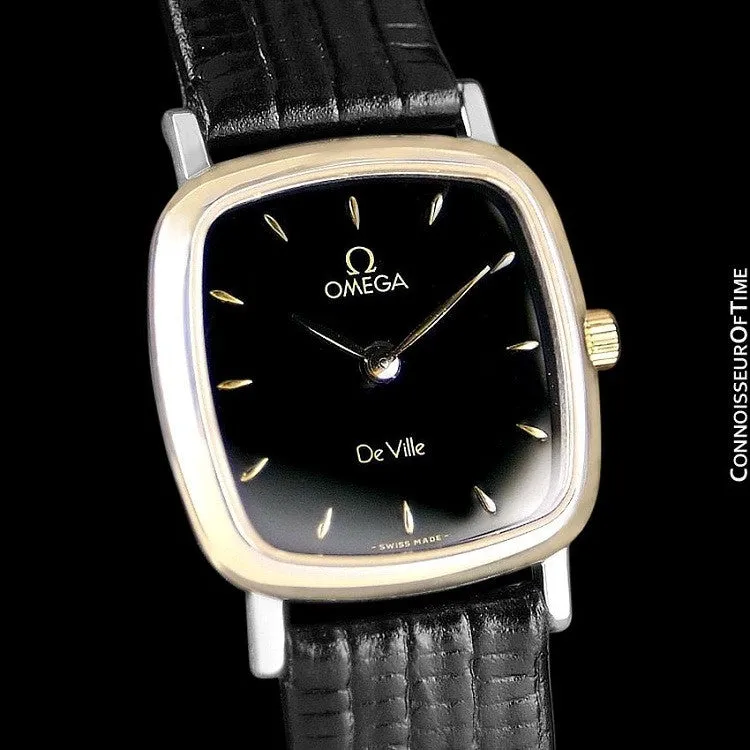 Omega De Ville Ladies Watch - Solid 18K Gold & Stainless Steel