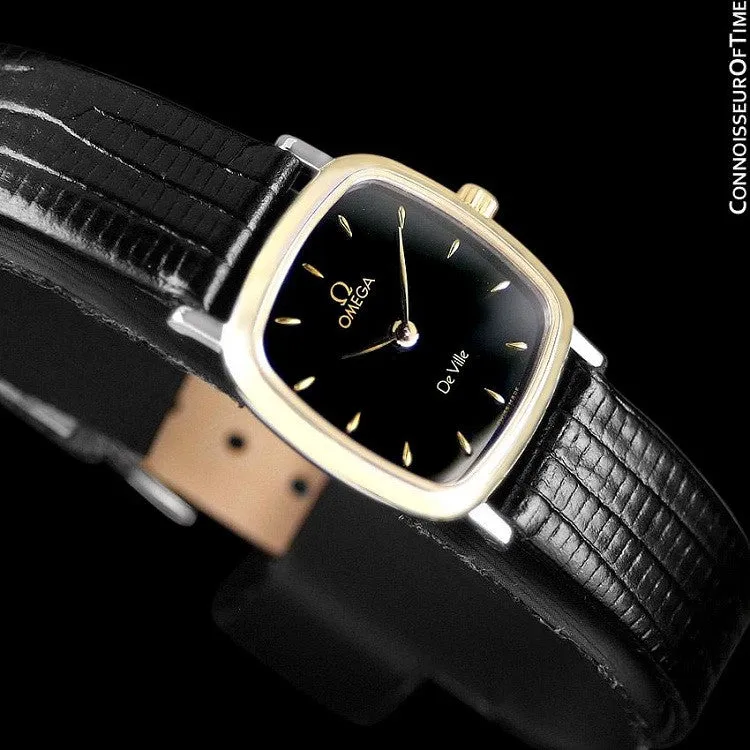 Omega De Ville Ladies Watch - Solid 18K Gold & Stainless Steel
