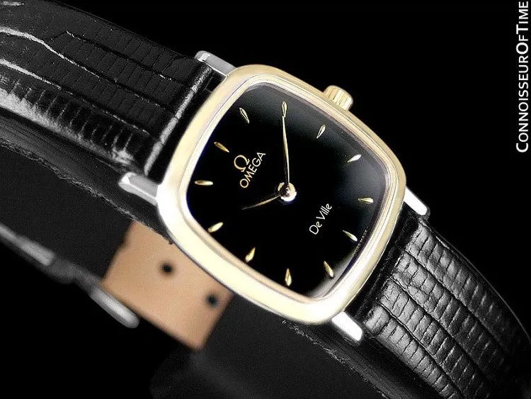Omega De Ville Ladies Watch - Solid 18K Gold & Stainless Steel