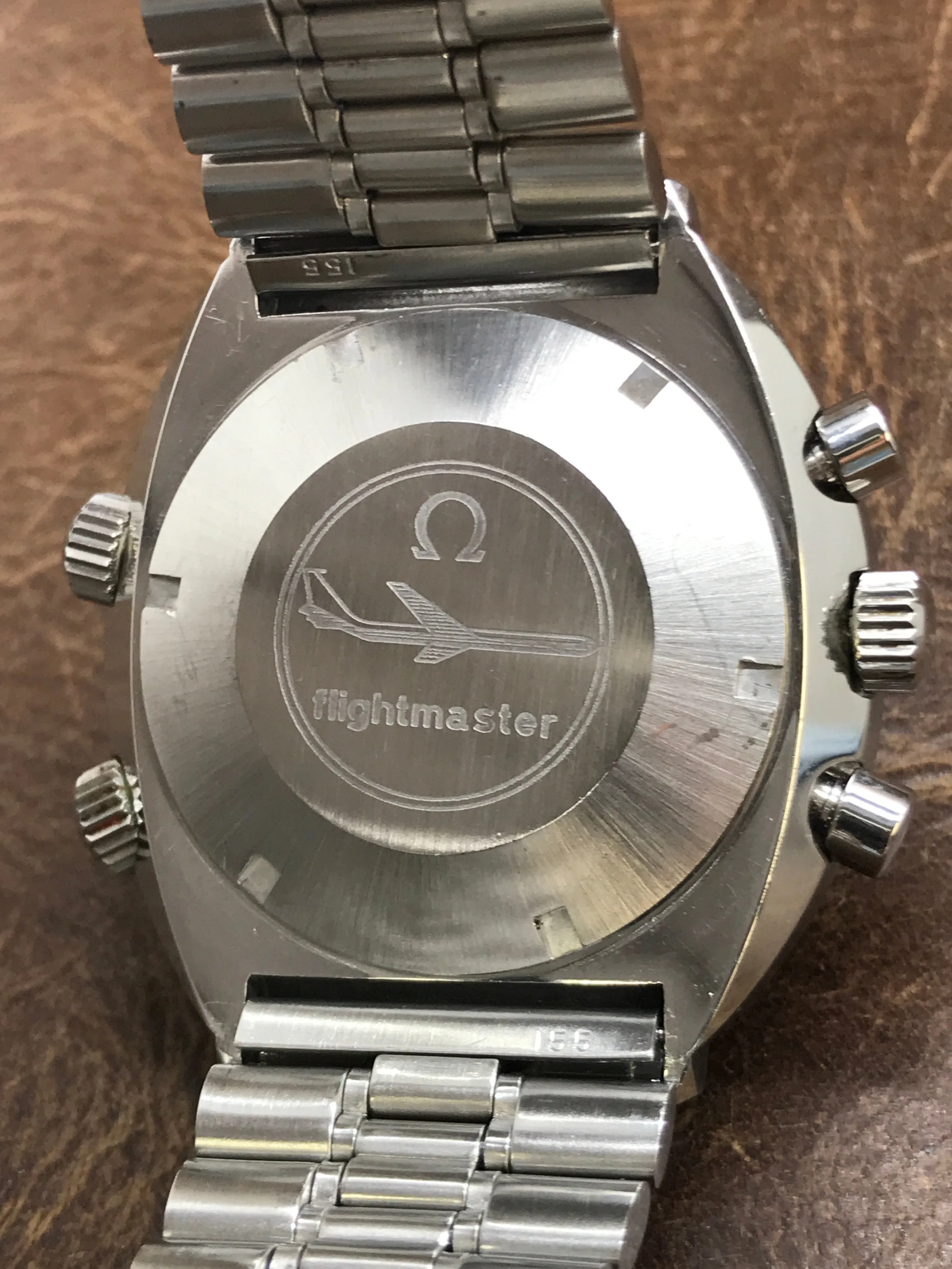Omega Flightmaster Unpolished 145.026 Black Dial Manual-wind Men's Watch