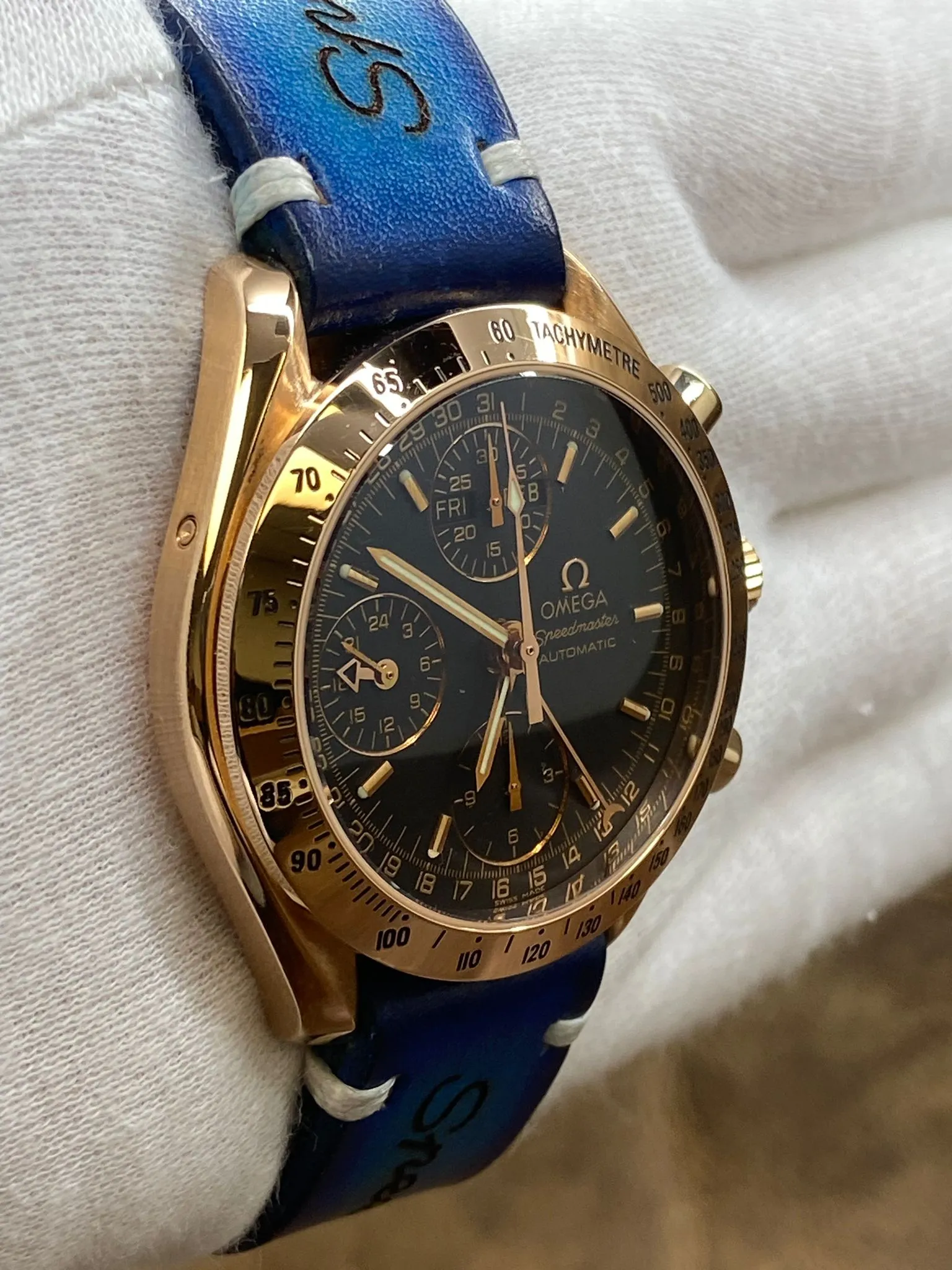 Omega Speedmaster Day Date 3623.50.01 Black Dial Automatic Men's Watch