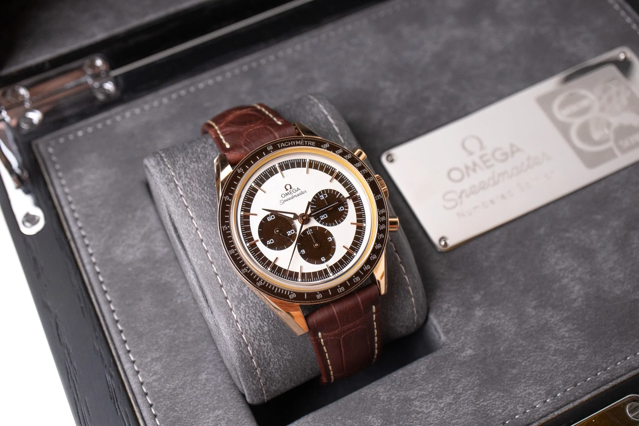 Omega Speedmaster First Omega In Space 18k Sedna Gold 311.63.40.30.02.001