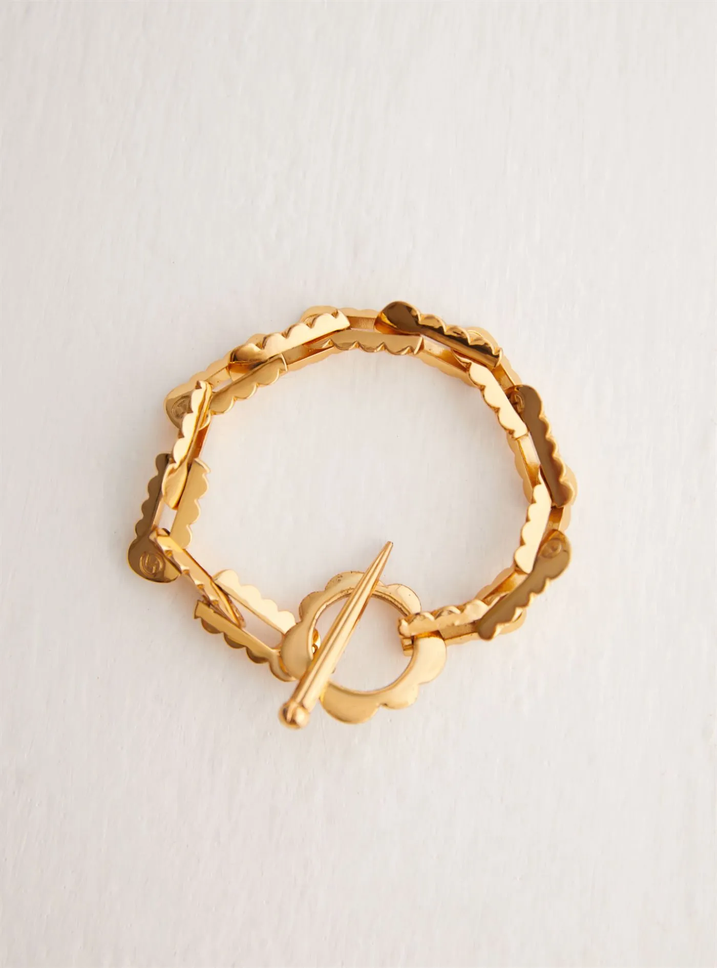 Outhouse   I   OH Montana Avenue Epee Ferrum Link Bracelet Brass Gold Accessories  OHAW21BR801