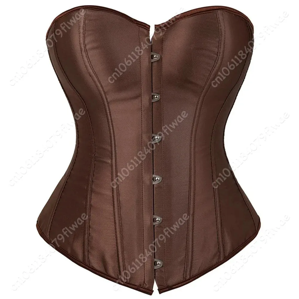 Overbust Leather Corset Bustier Top Perfect for Nightclub