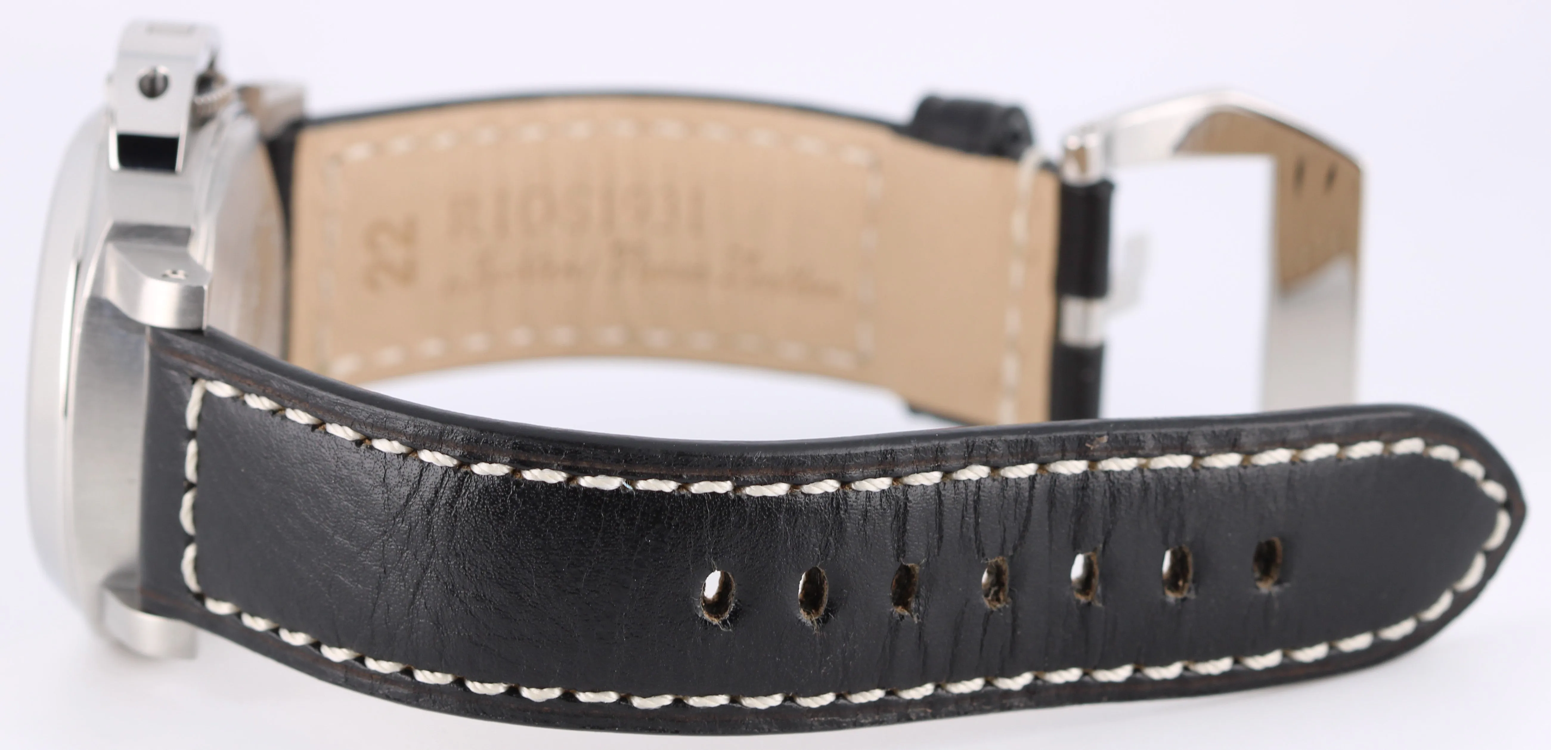 Panerai Luminor Marina Stainless Steel Black 40mm PAM0048 Leather Watch BOX