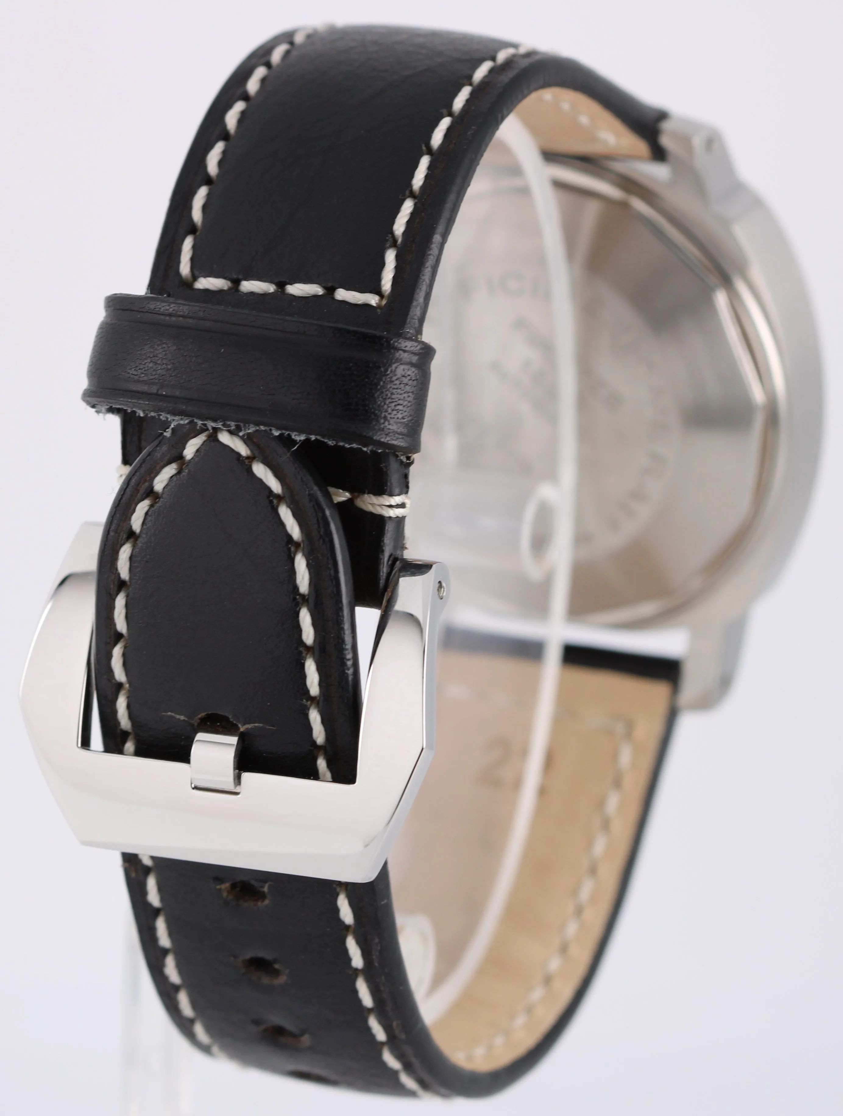 Panerai Luminor Marina Stainless Steel Black 40mm PAM0048 Leather Watch BOX