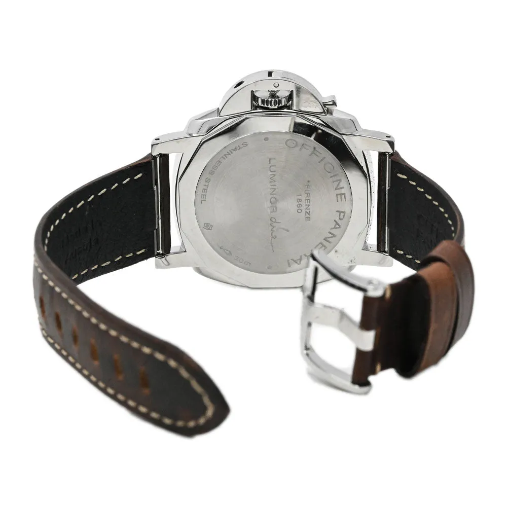 Panerai Men's Luminor Due Stainless Steel 42mm White Dial Watch Reference #: PAM01046