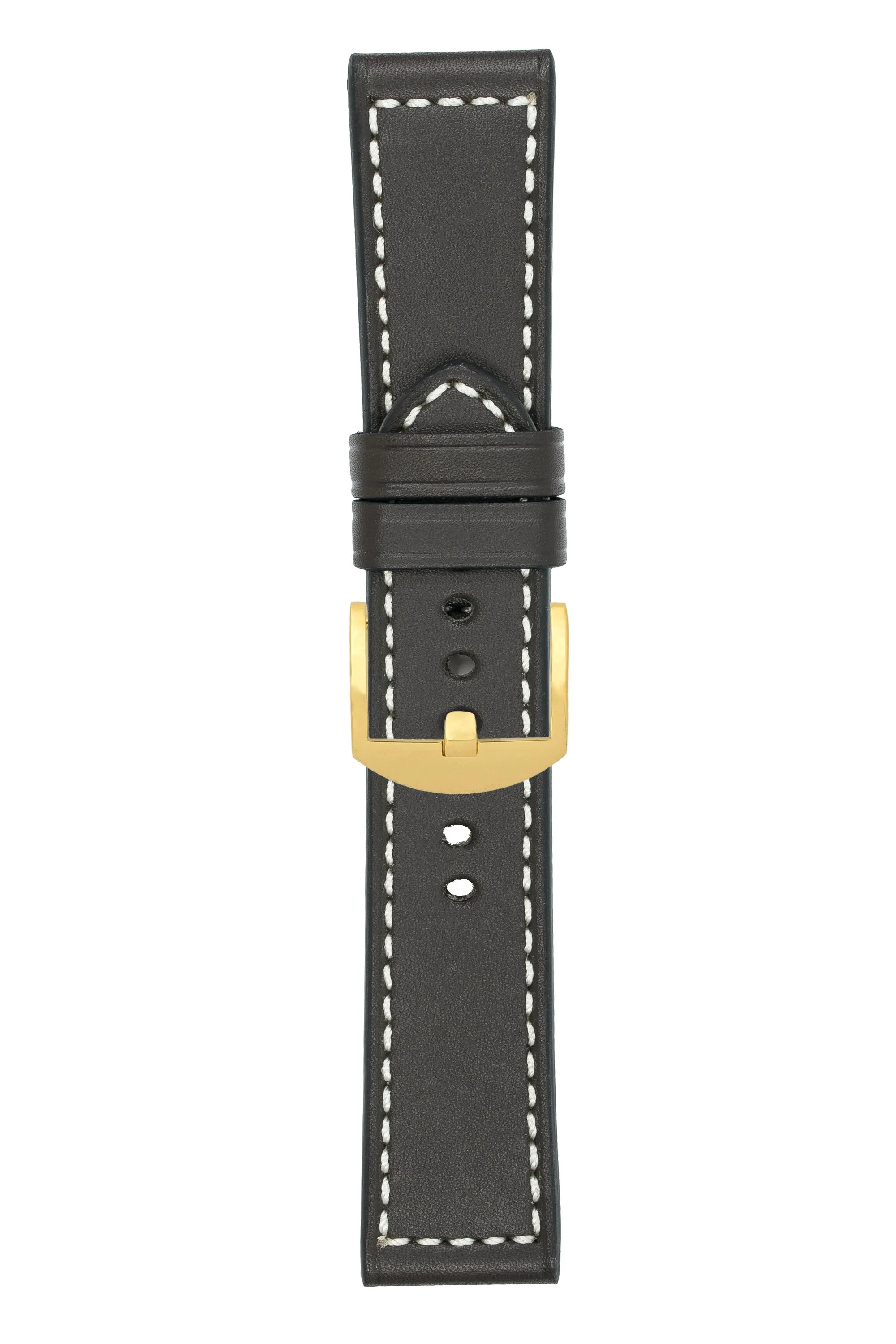 Panerai-Style Marino Leather Watch Strap in BROWN