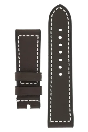 Panerai-Style Marino Leather Watch Strap in BROWN