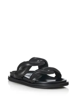 Pantone Sandal | Black Leather