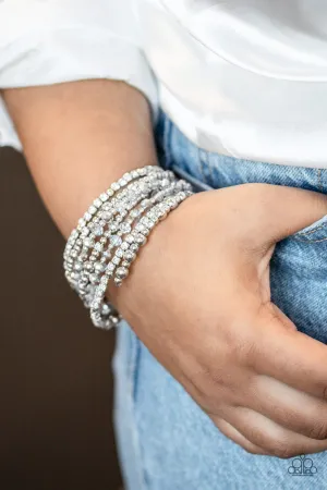 Paparazzi - ICE Knowing You - Silver Infinity Bracelet