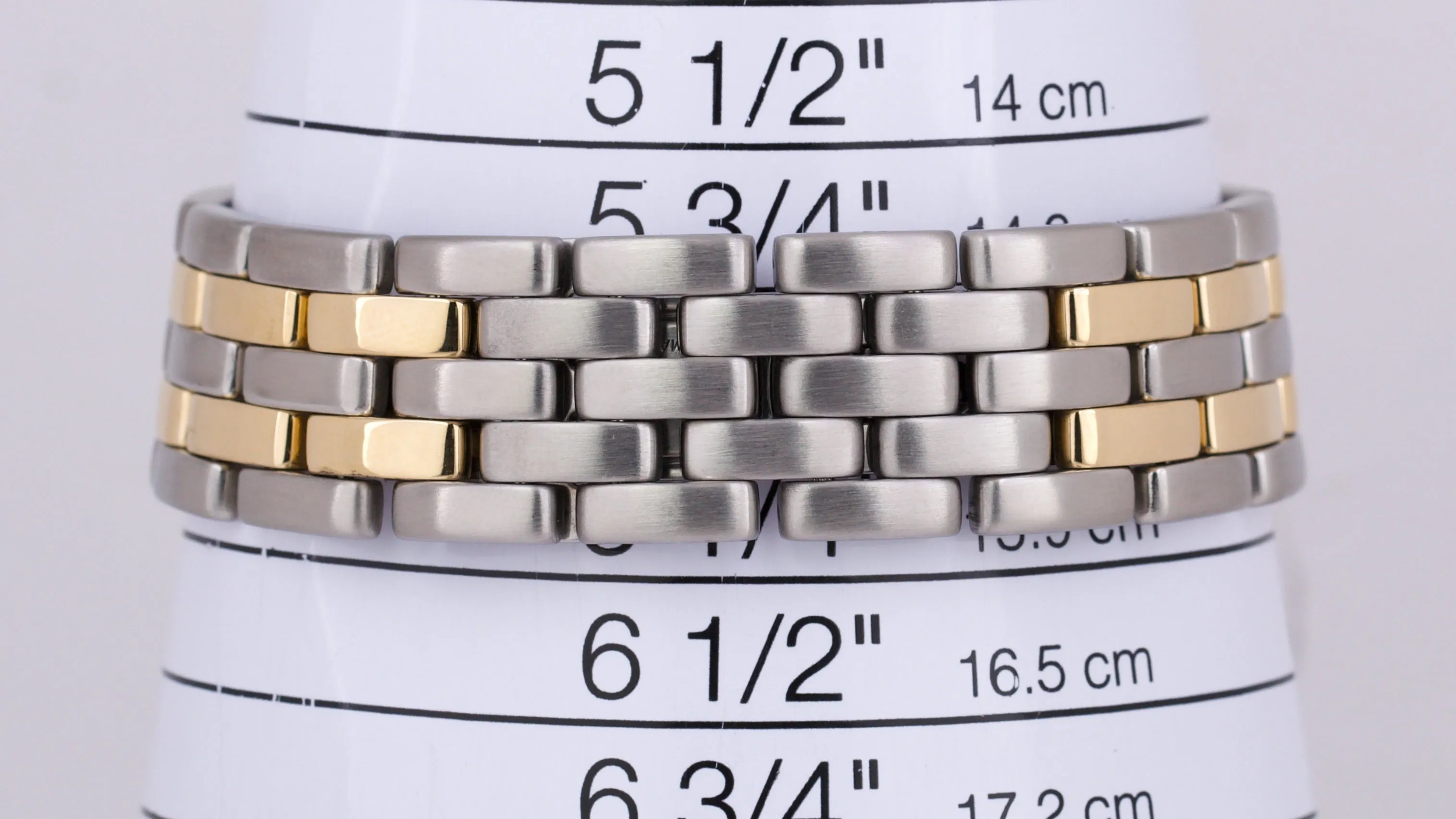 PAPERS Ladies Cartier Panthere TWO ROW 18K Gold Steel 29mm Quartz 83957 BOX
